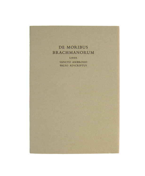 De Moribus Brachmanorum