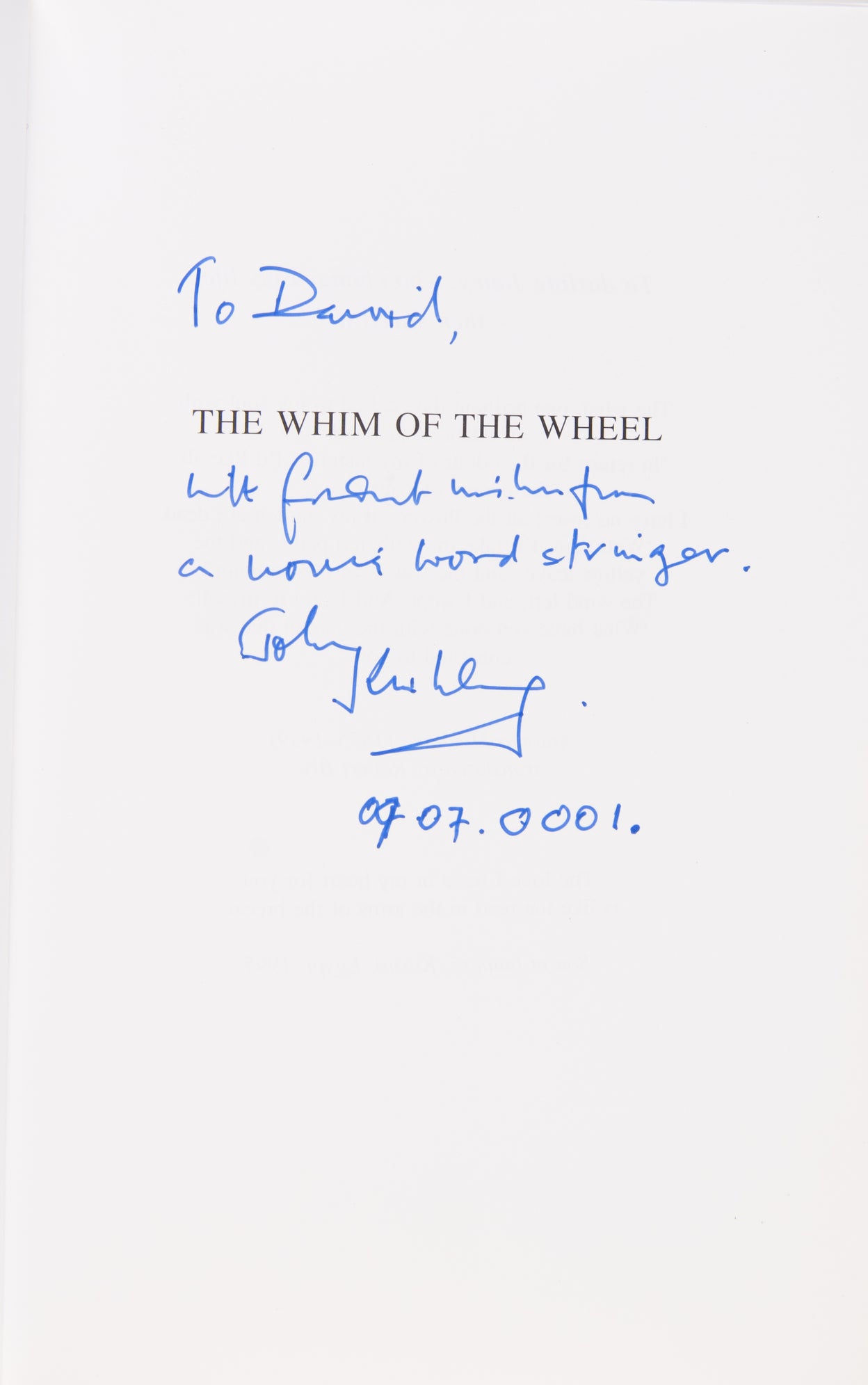 The Whim of the Wheel. The Memoirs of the Earl of Kimberley.