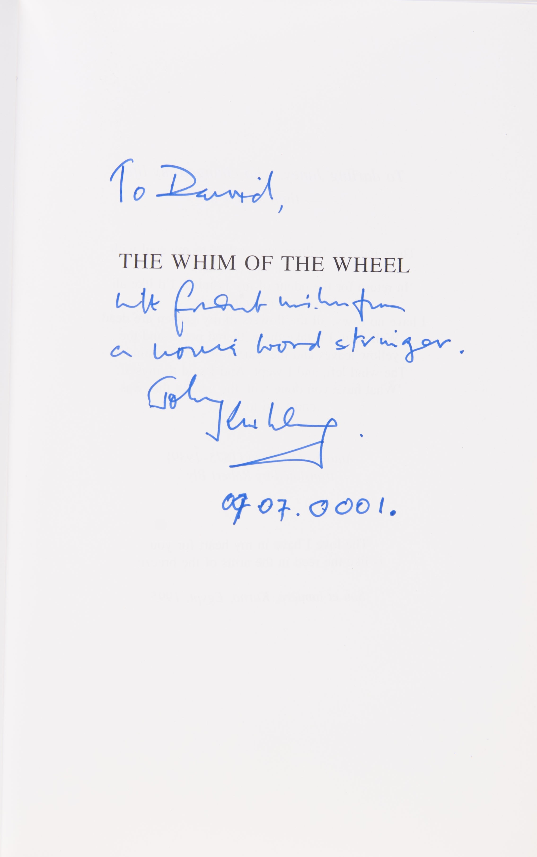 The Whim of the Wheel. The Memoirs of the Earl of Kimberley.