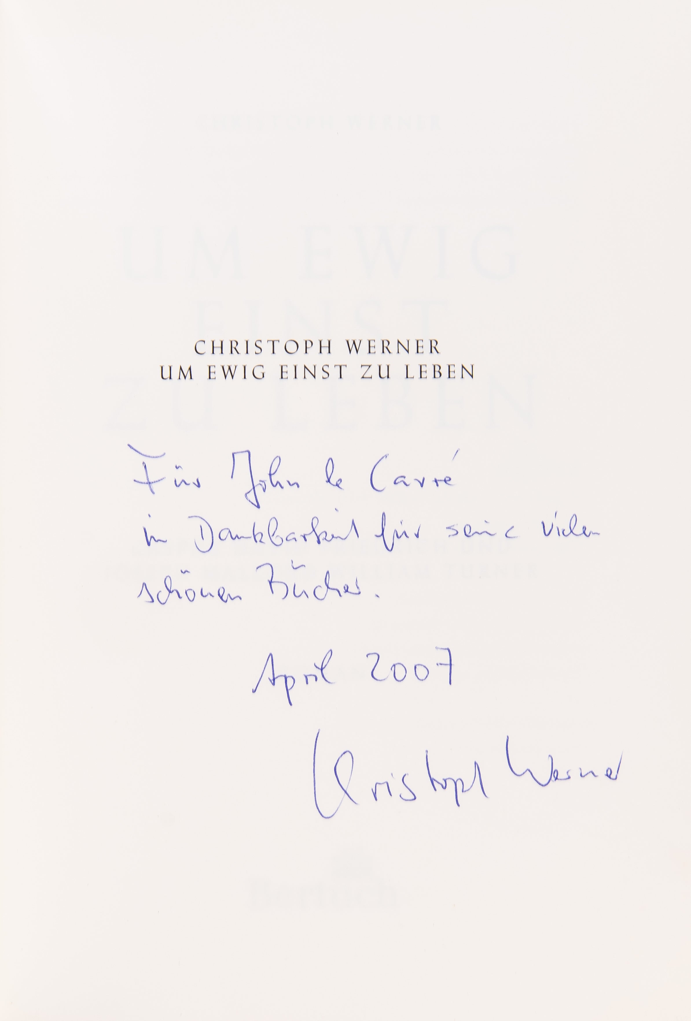 Um Ewig Einst Zu Leben. Caspar David Friedrich und Joseph Mallord William Turner. Roman.
