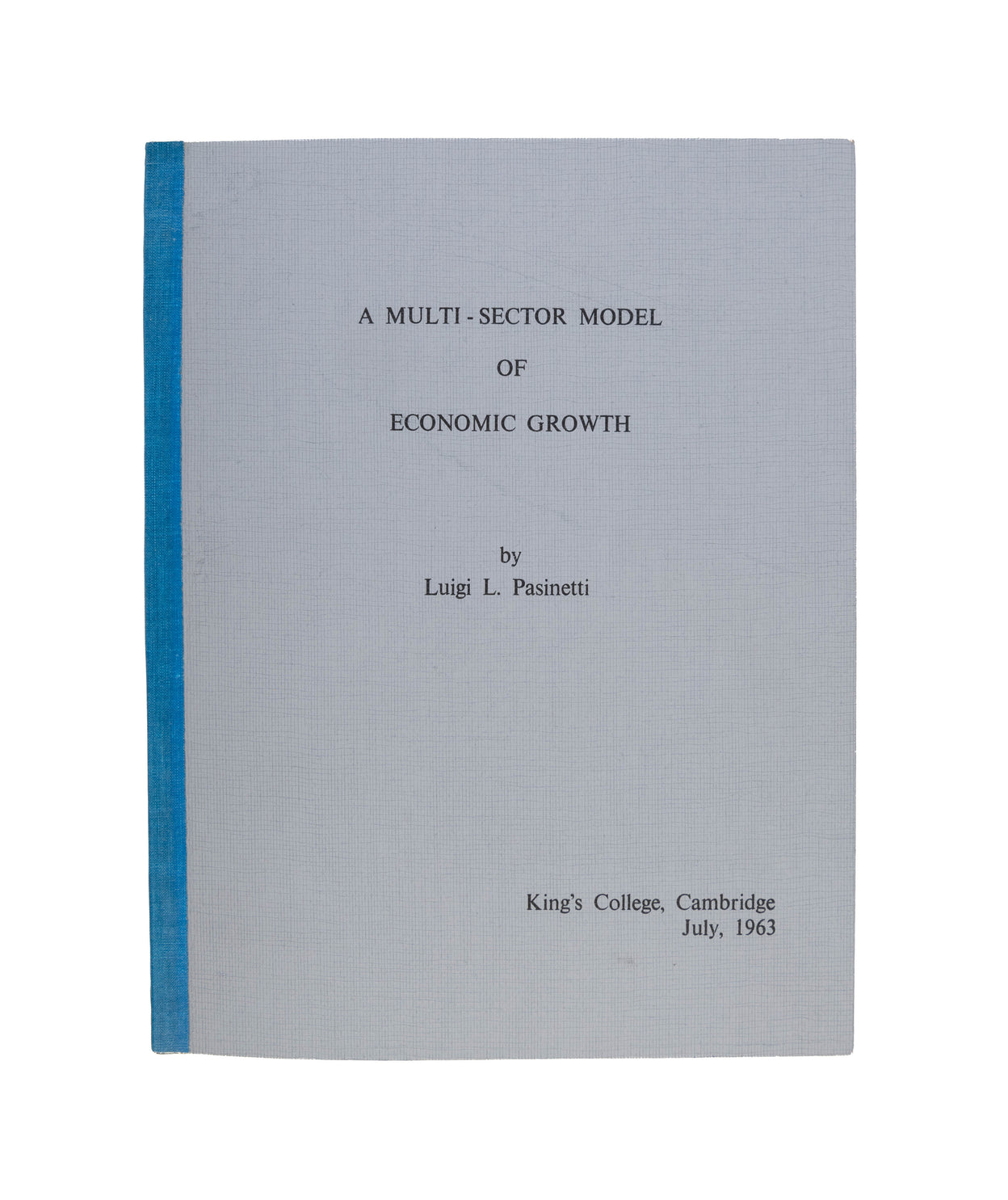 A Multi-Sector Model of Economic Growth.