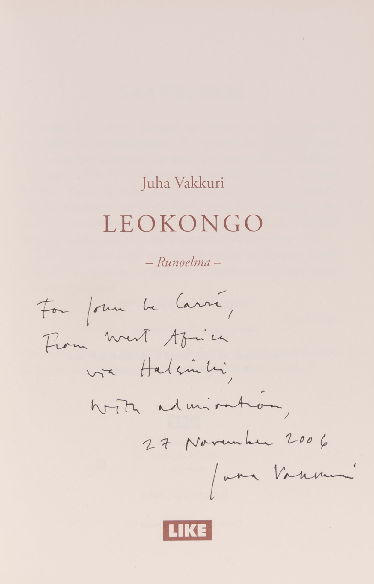 Leokongo.