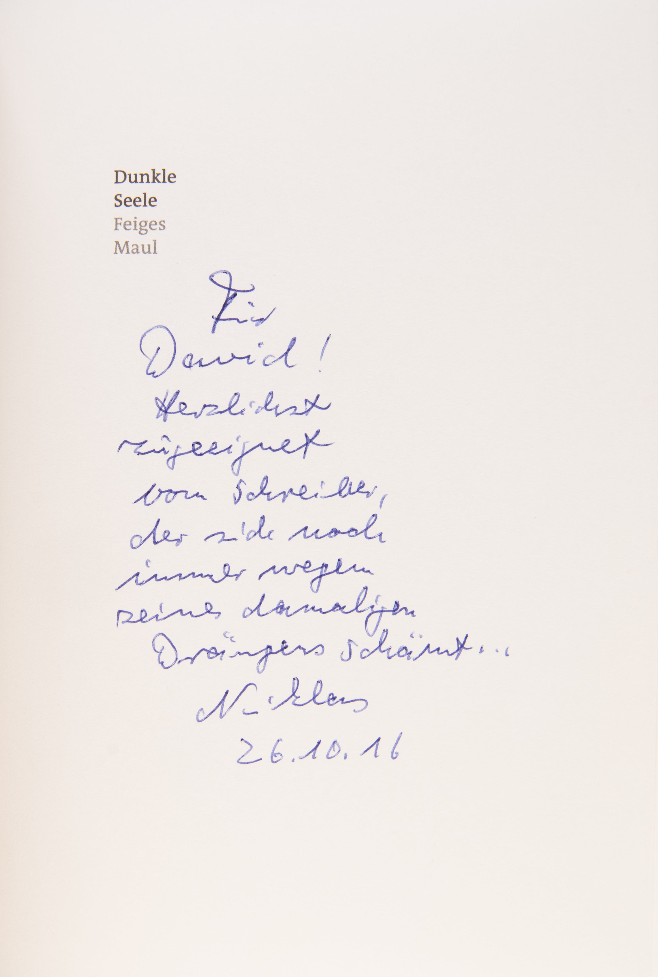 Dunkle Seele. Feiges Maul. Wie Skandalös undKomisch sich die Deutschen beim Entnazifizieren reinwaschen.