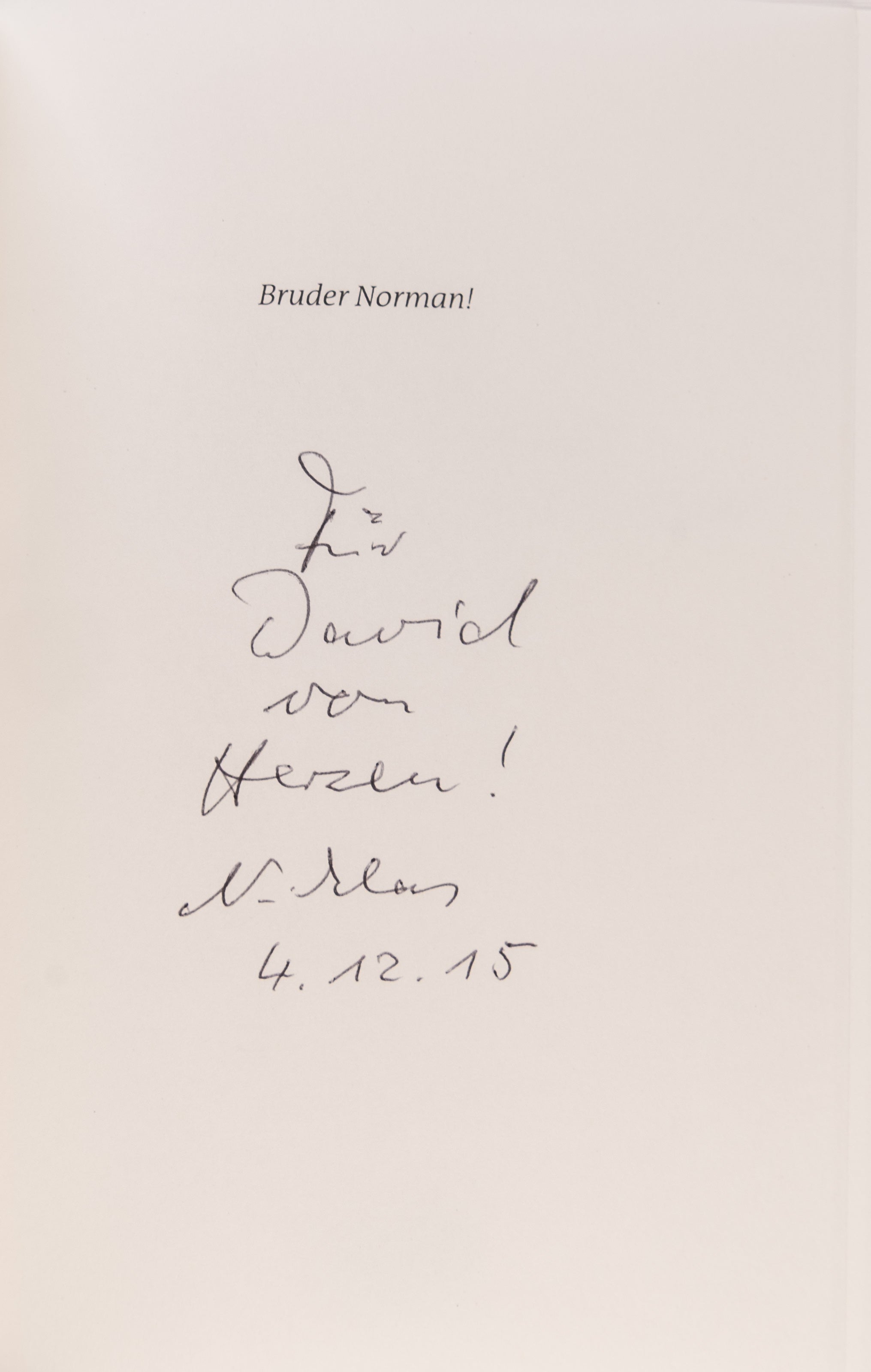 Bruder Norman! 