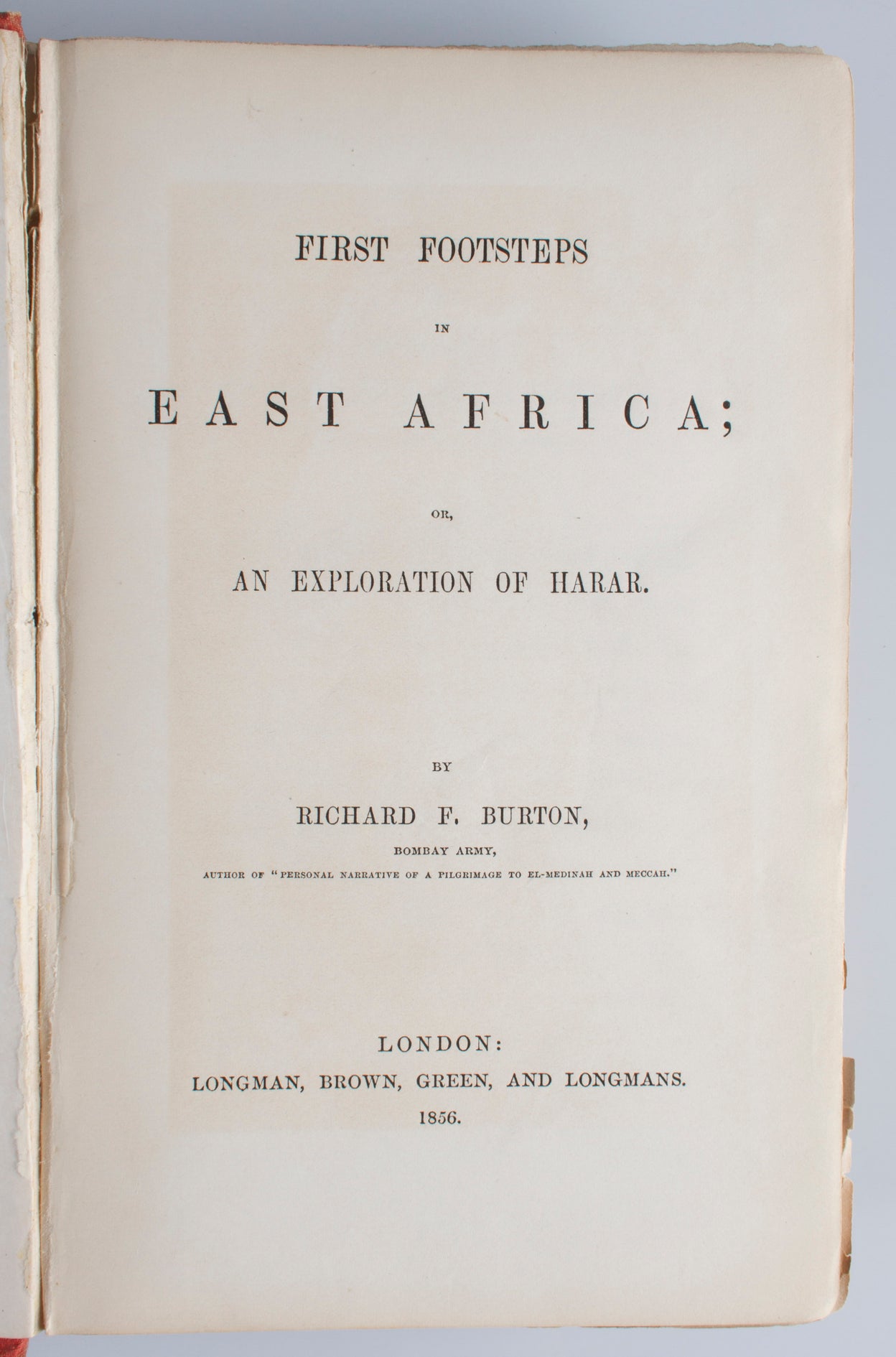 First Footsteps in East Africa;