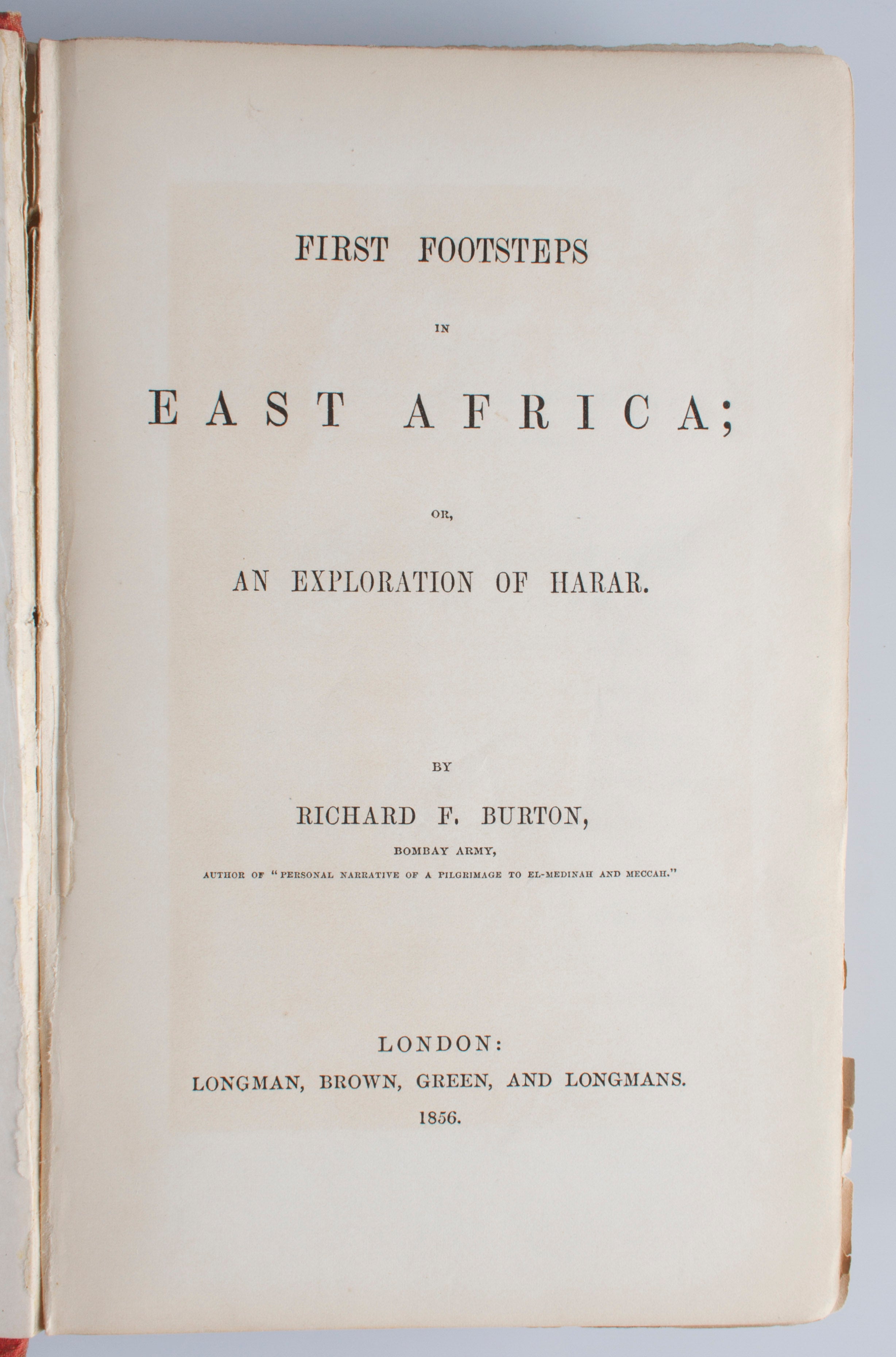 First Footsteps in East Africa;