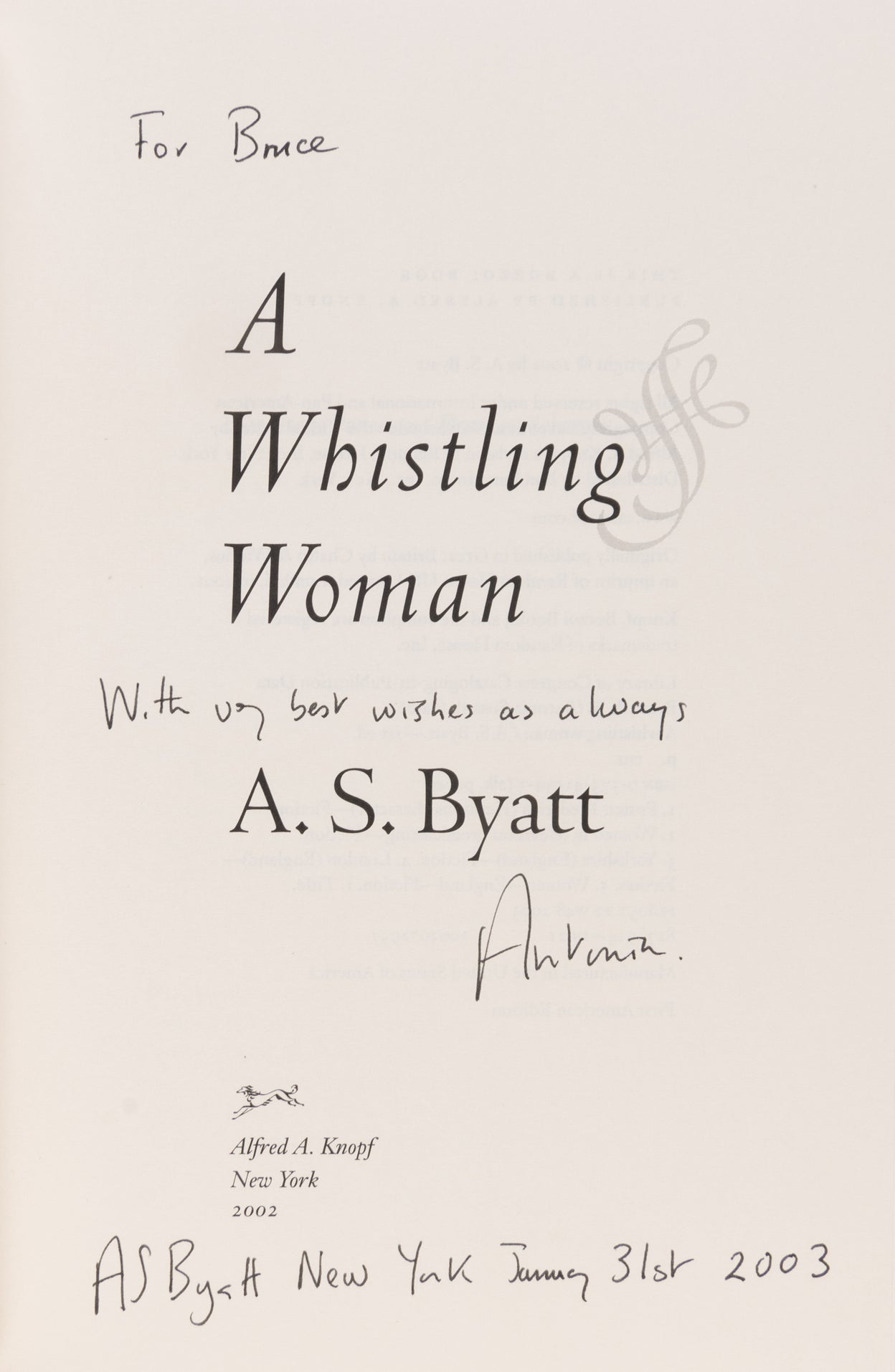 A Whistling Woman.