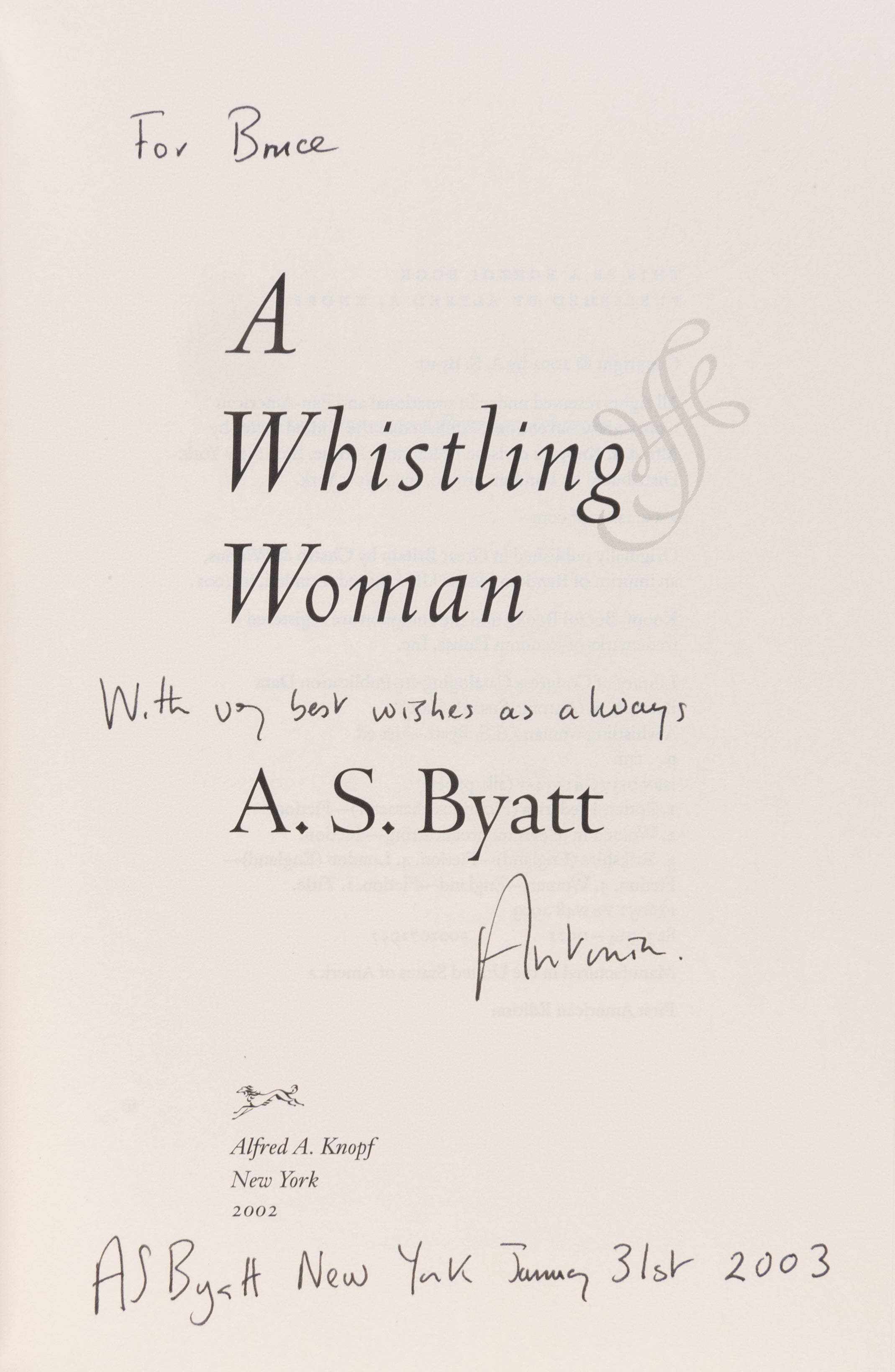 A Whistling Woman.