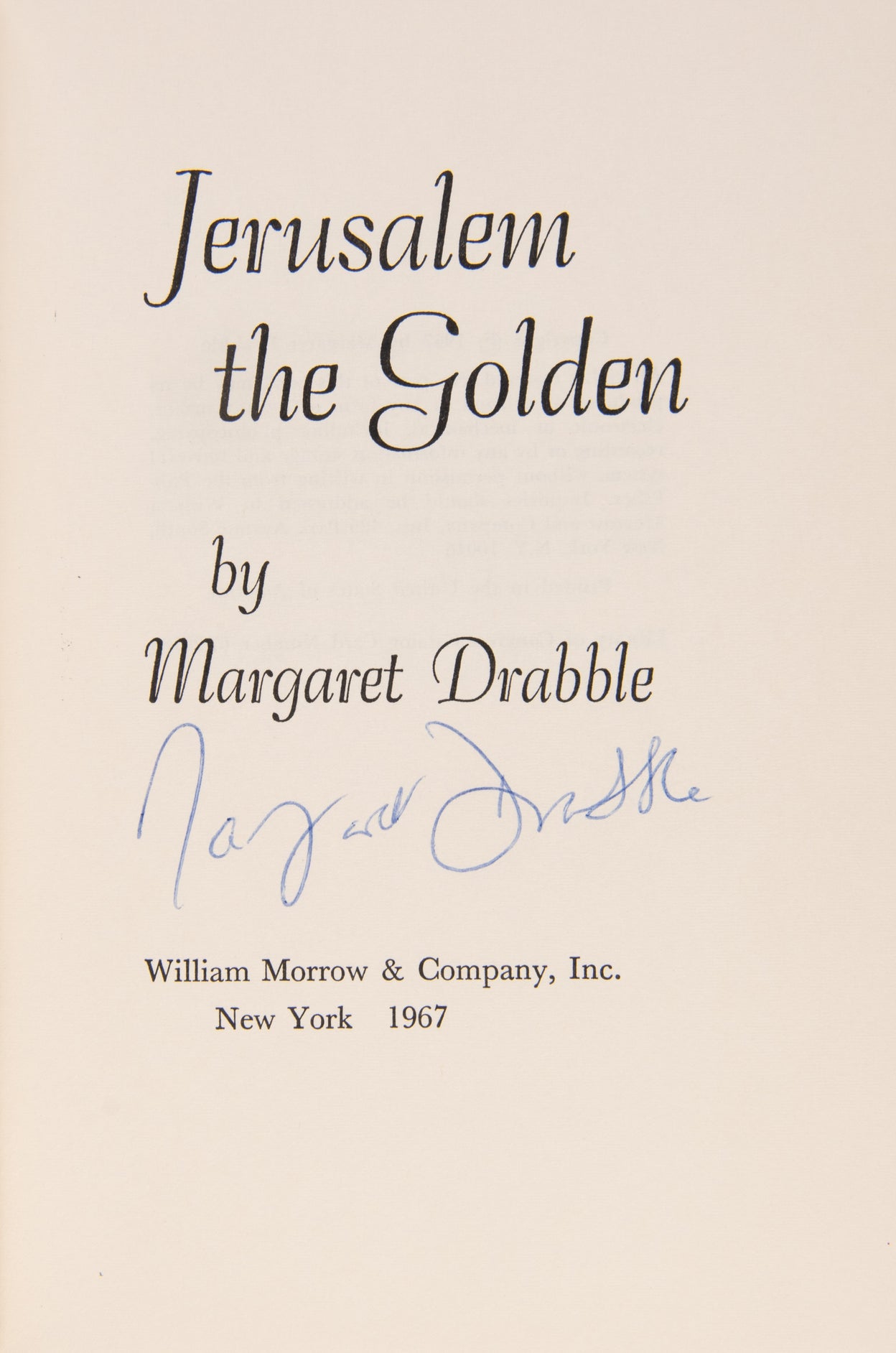 Jerusalem the Golden.