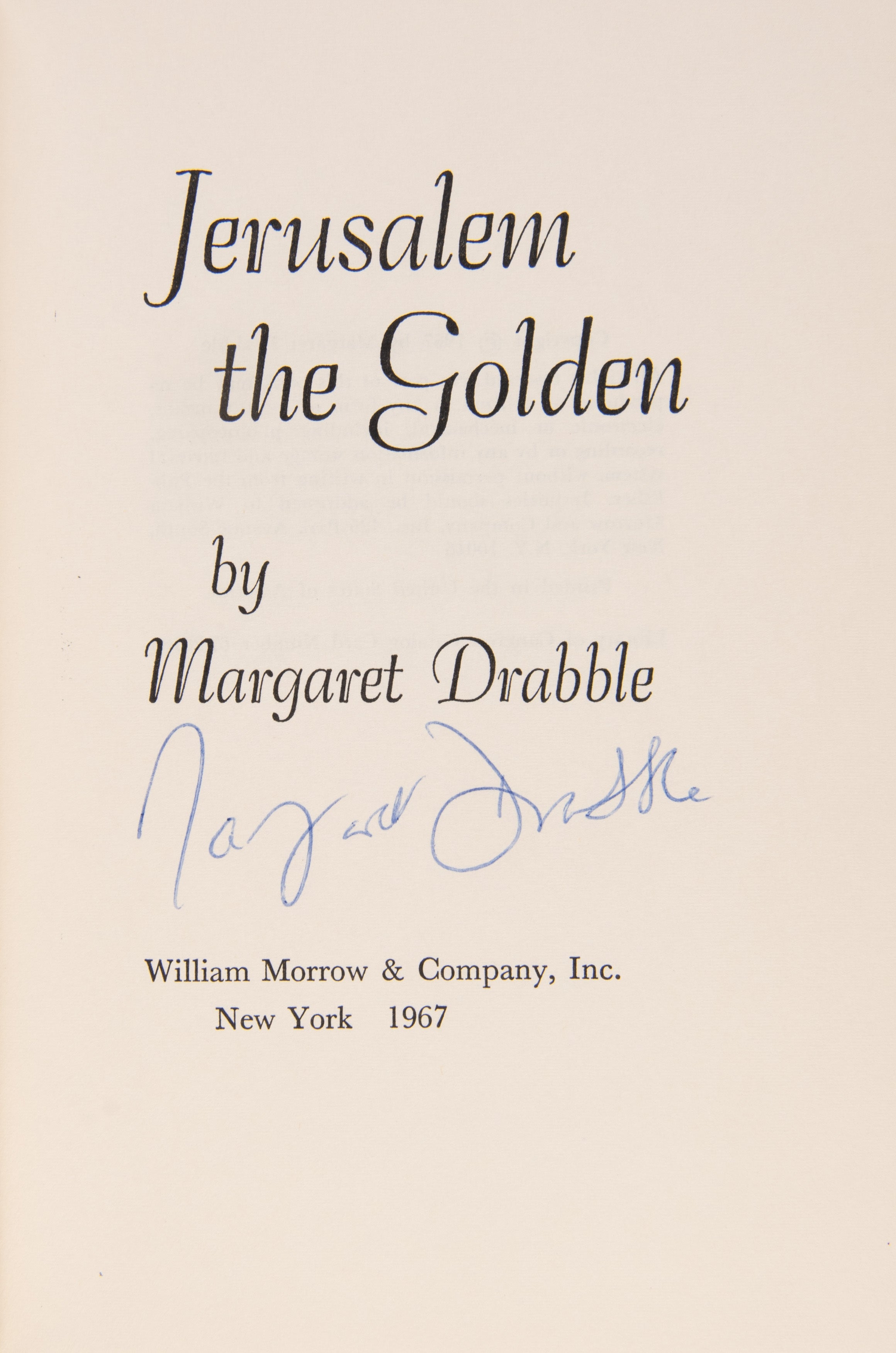 Jerusalem the Golden.