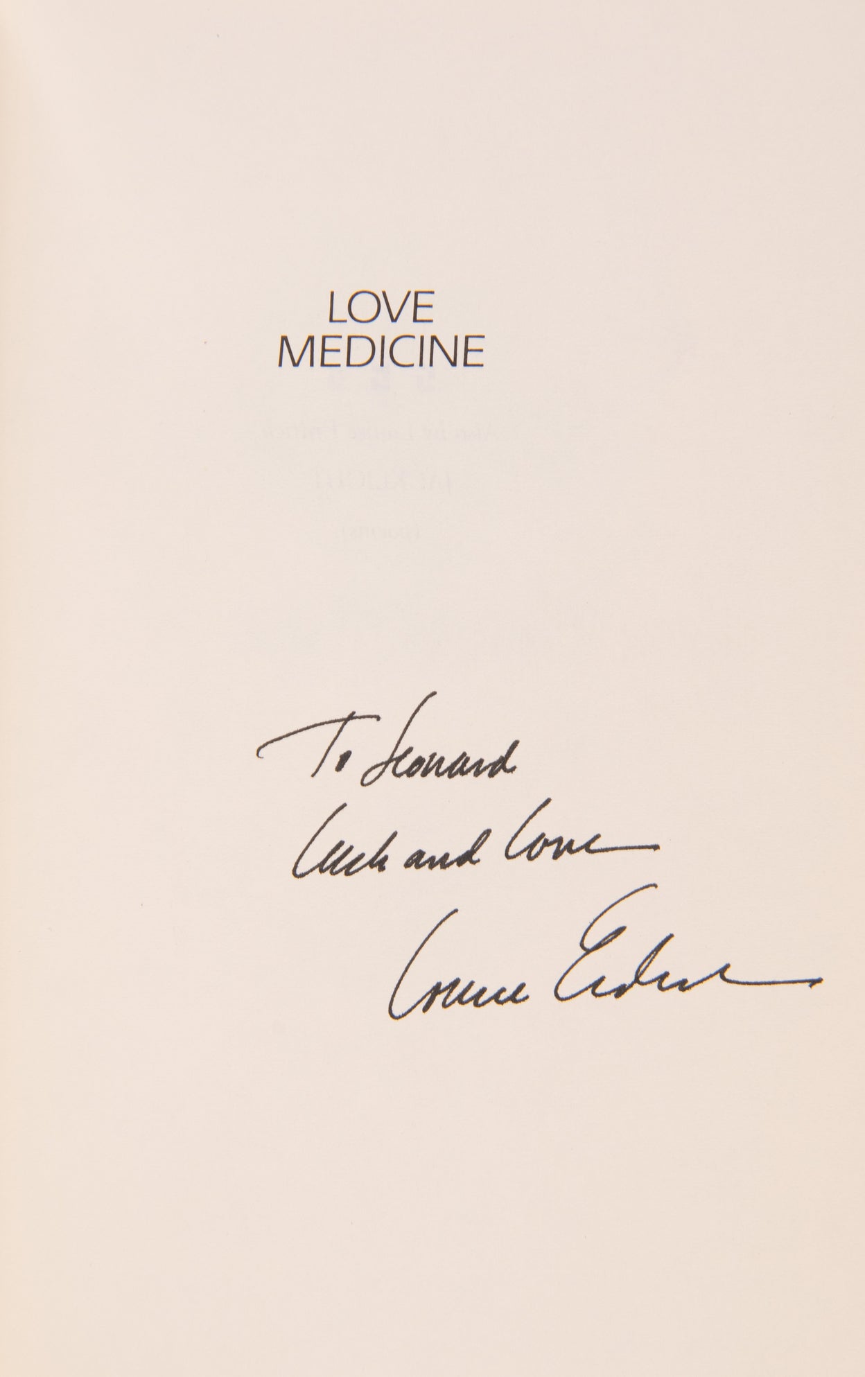 Love Medicine.