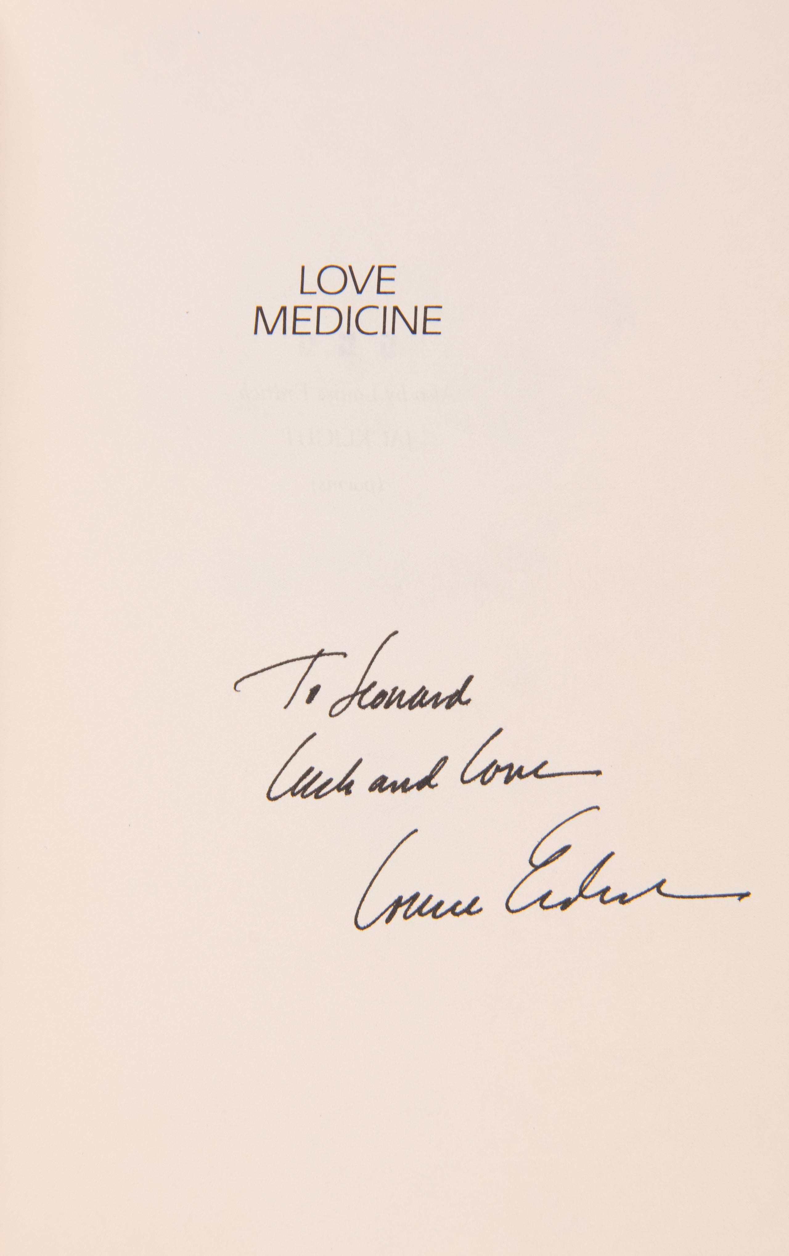 Love Medicine.