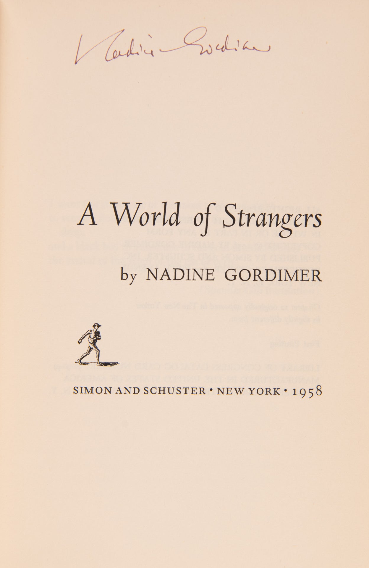 A World of Strangers.