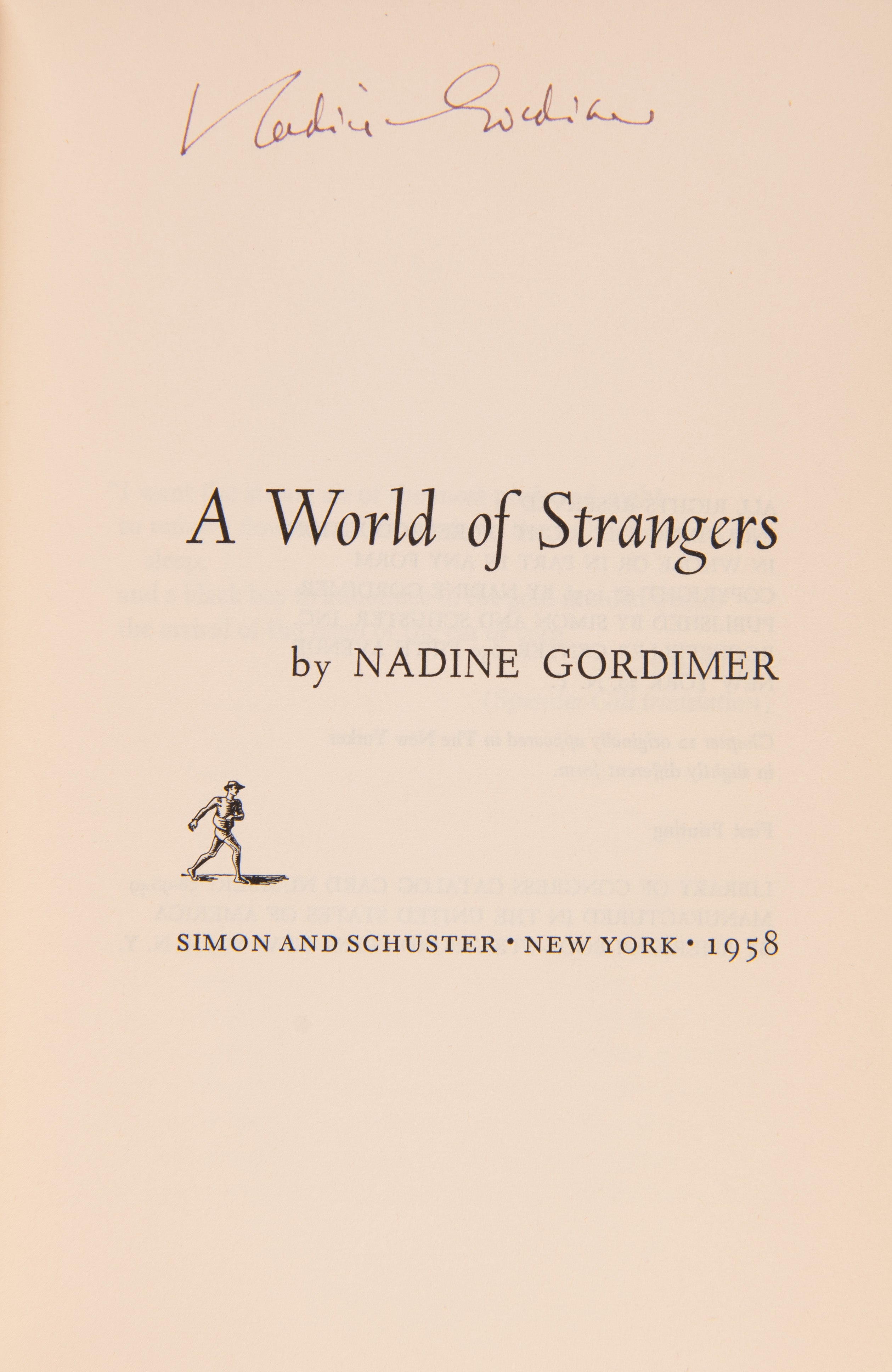 A World of Strangers.