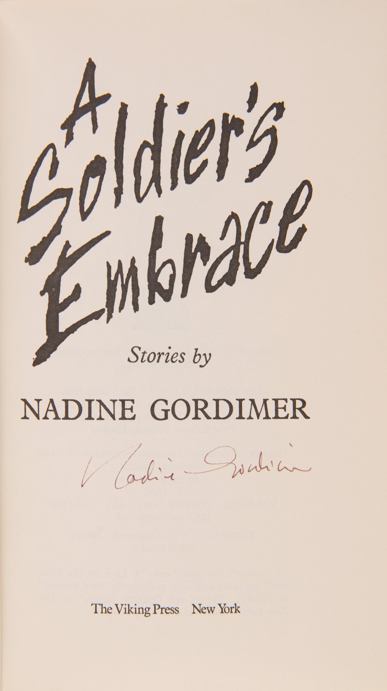 A Soldier's Embrace.