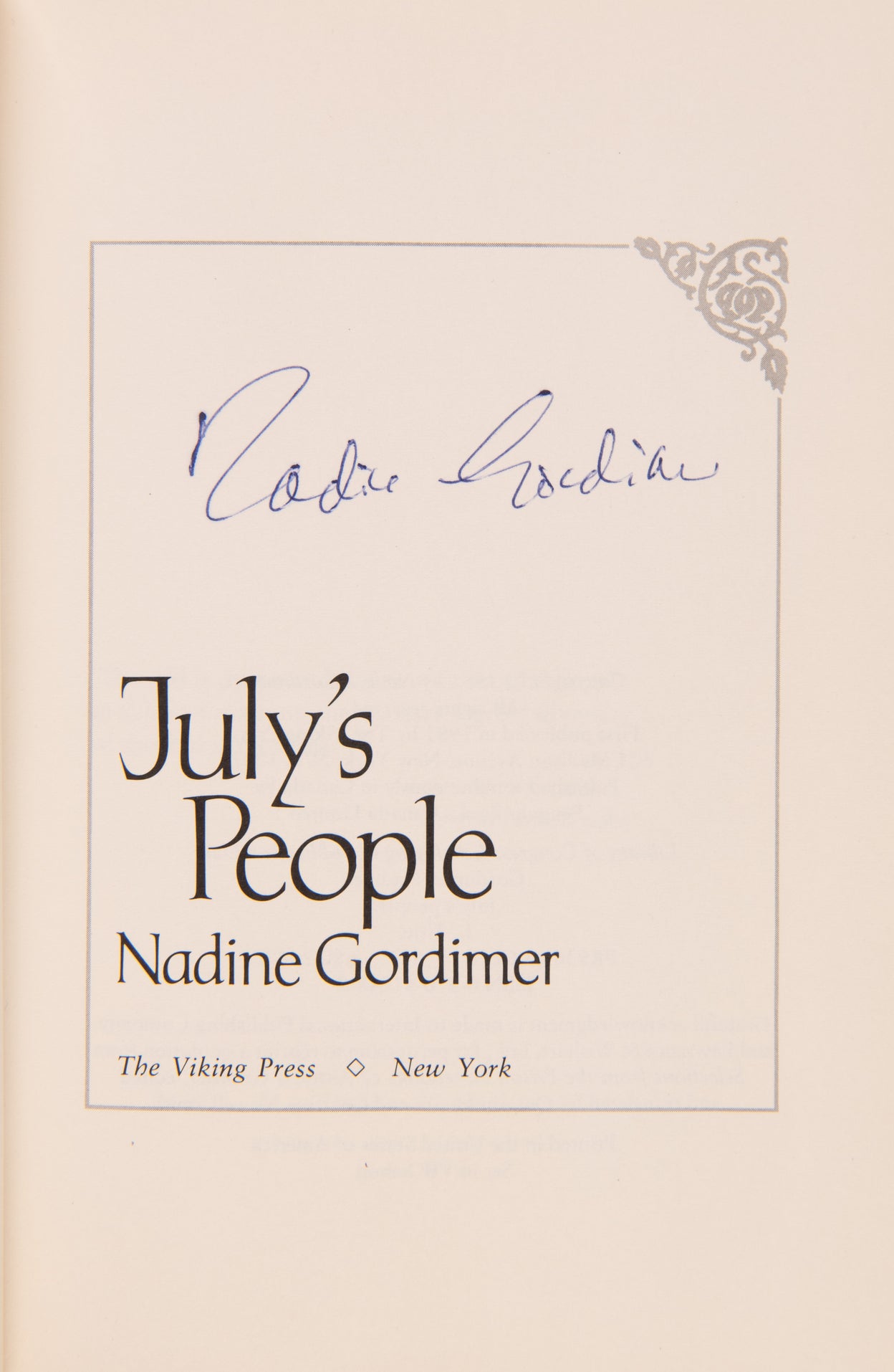 July's People.