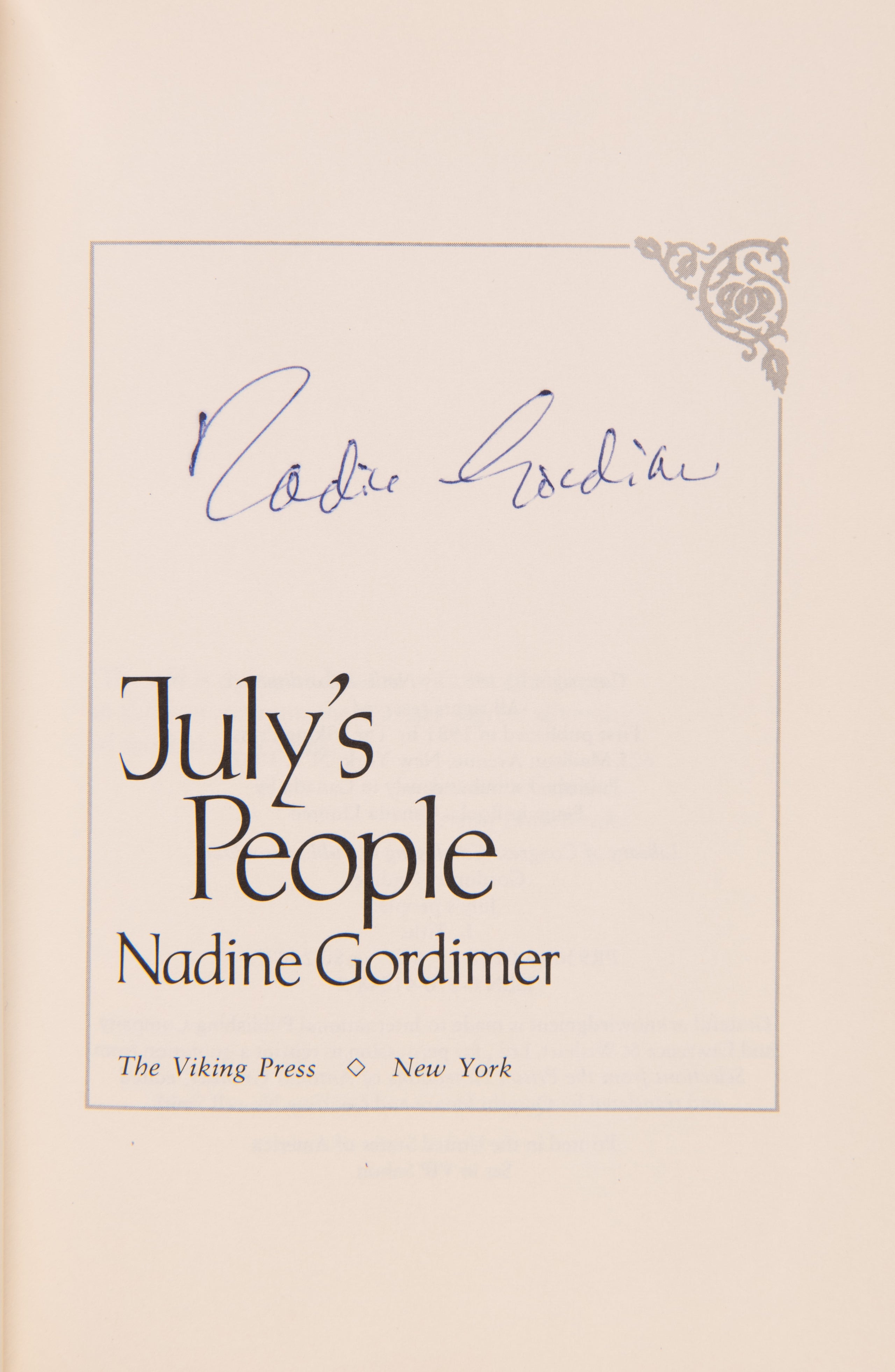 July's People.