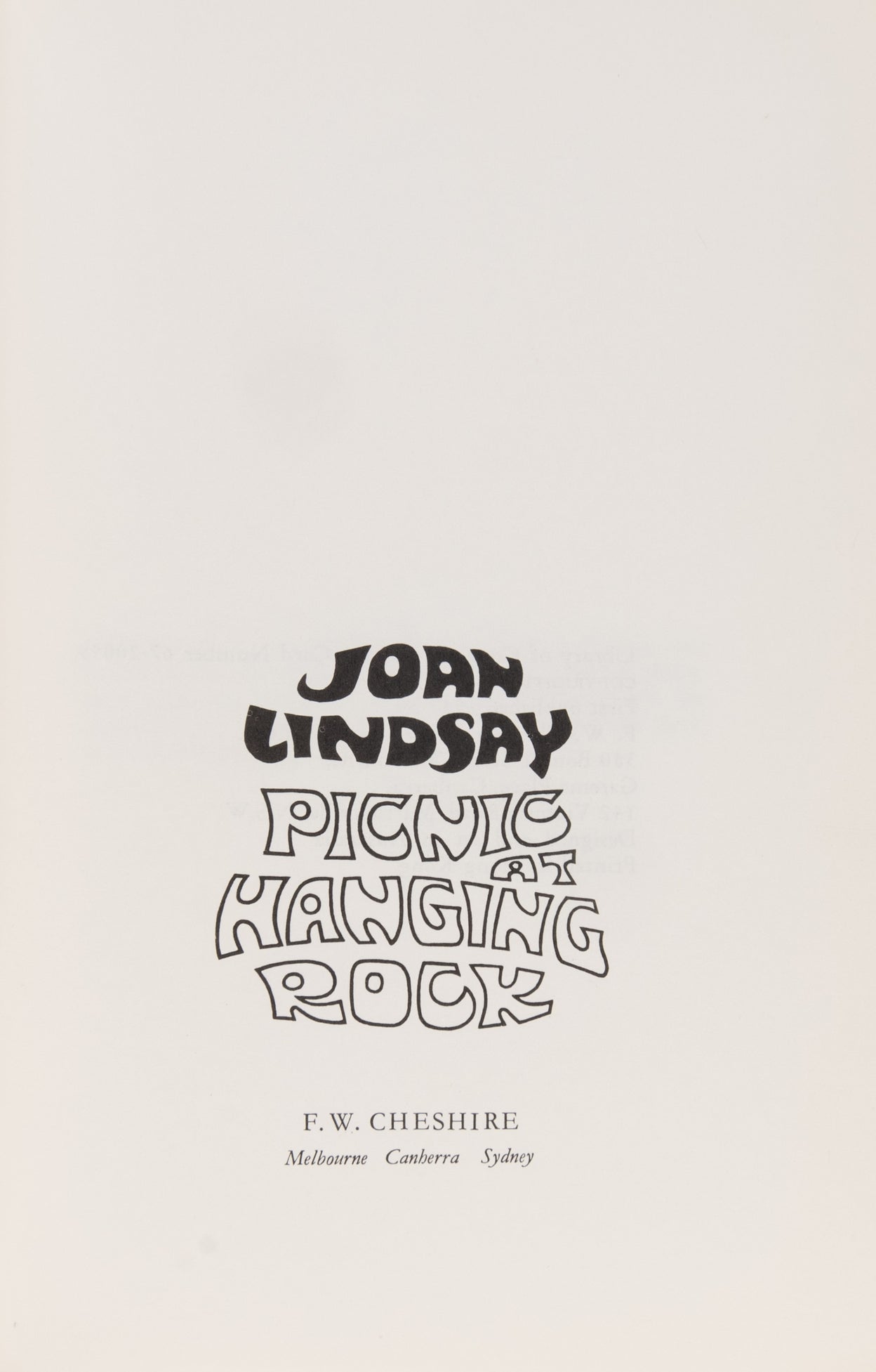 Picnic at Hanging Rock.