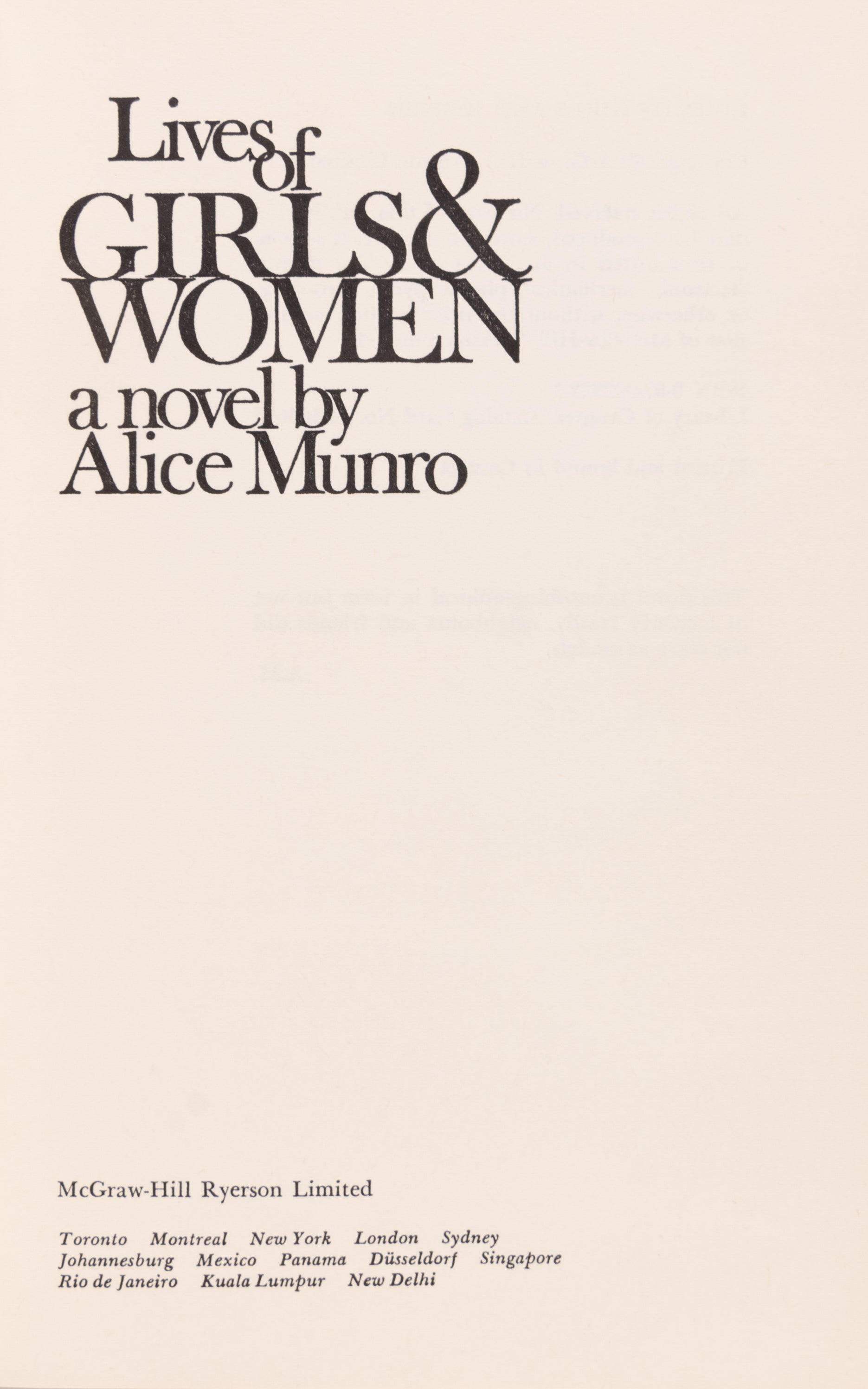 Lives of Girls & Women.