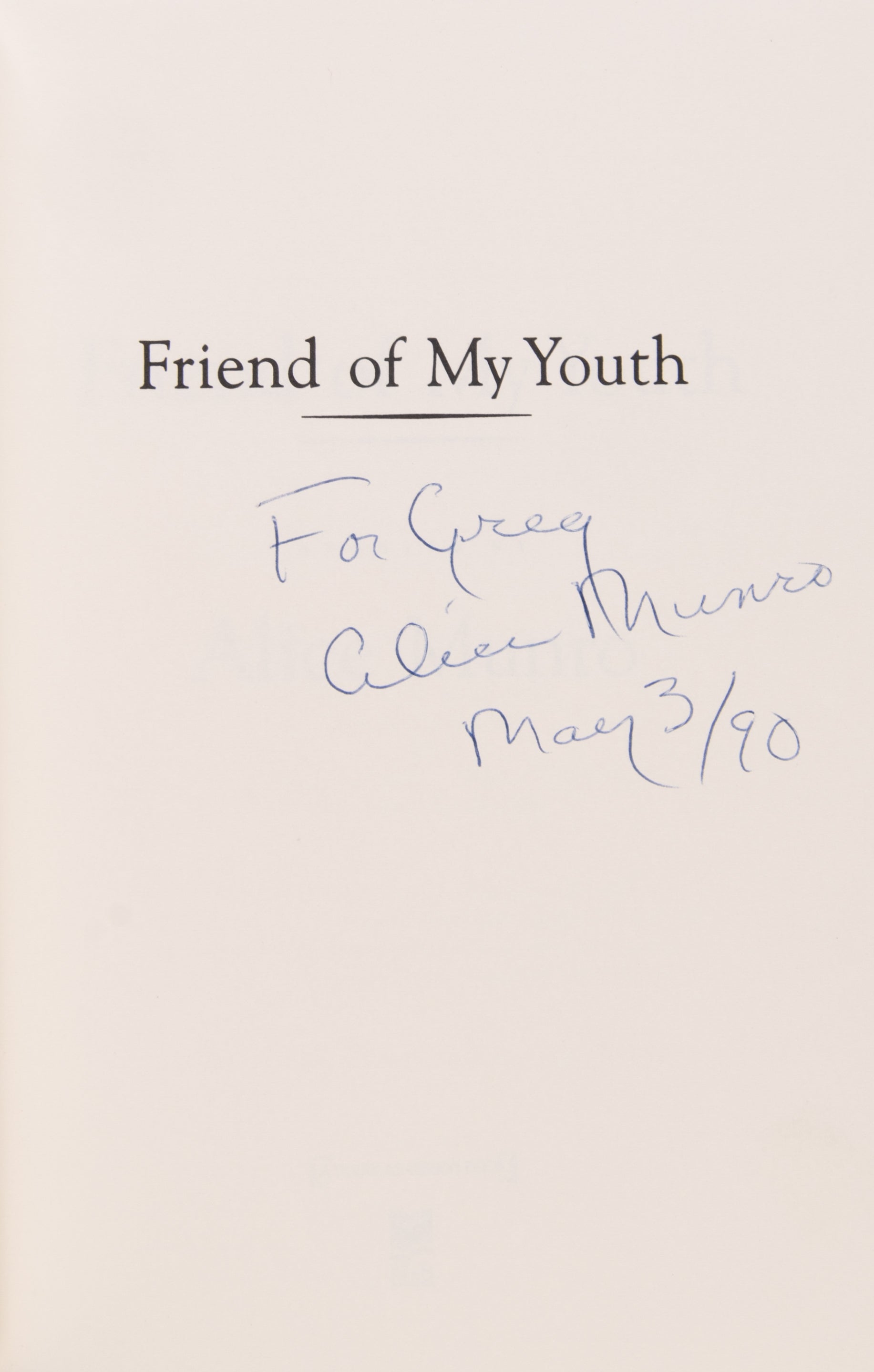 Friends of my Youth.
