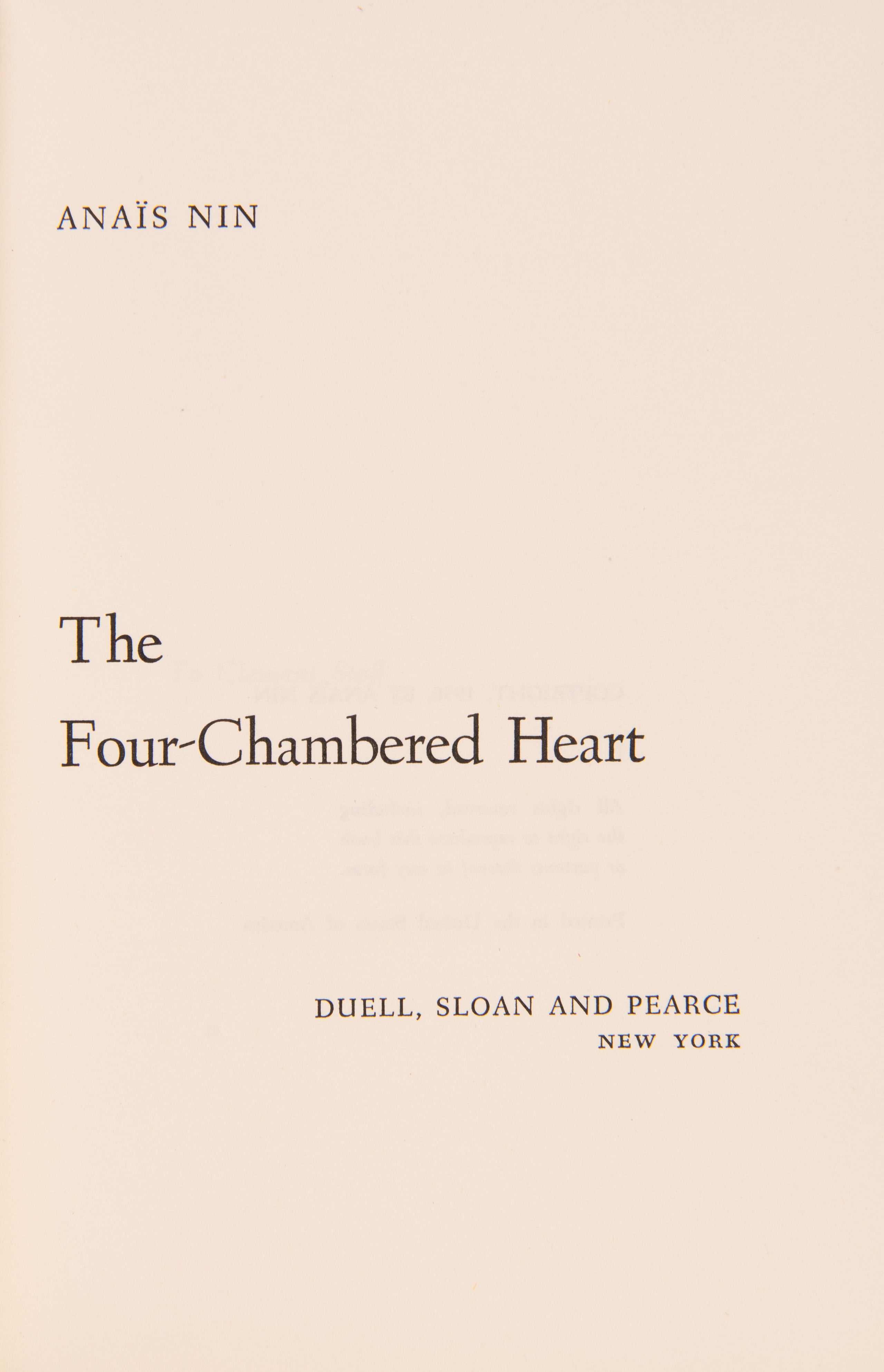 The Four-Chambered Heart.
