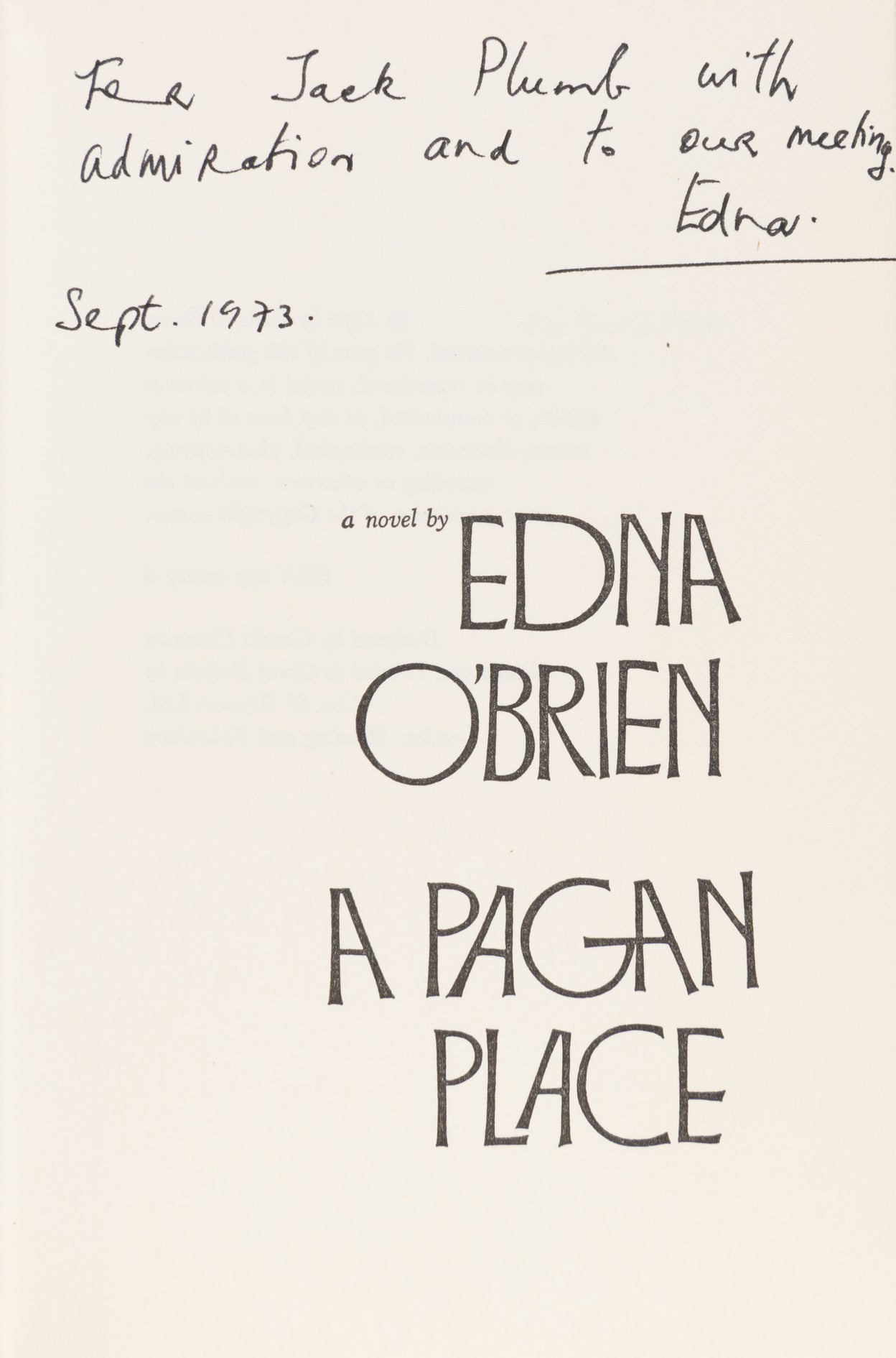 A Pagan Place.
