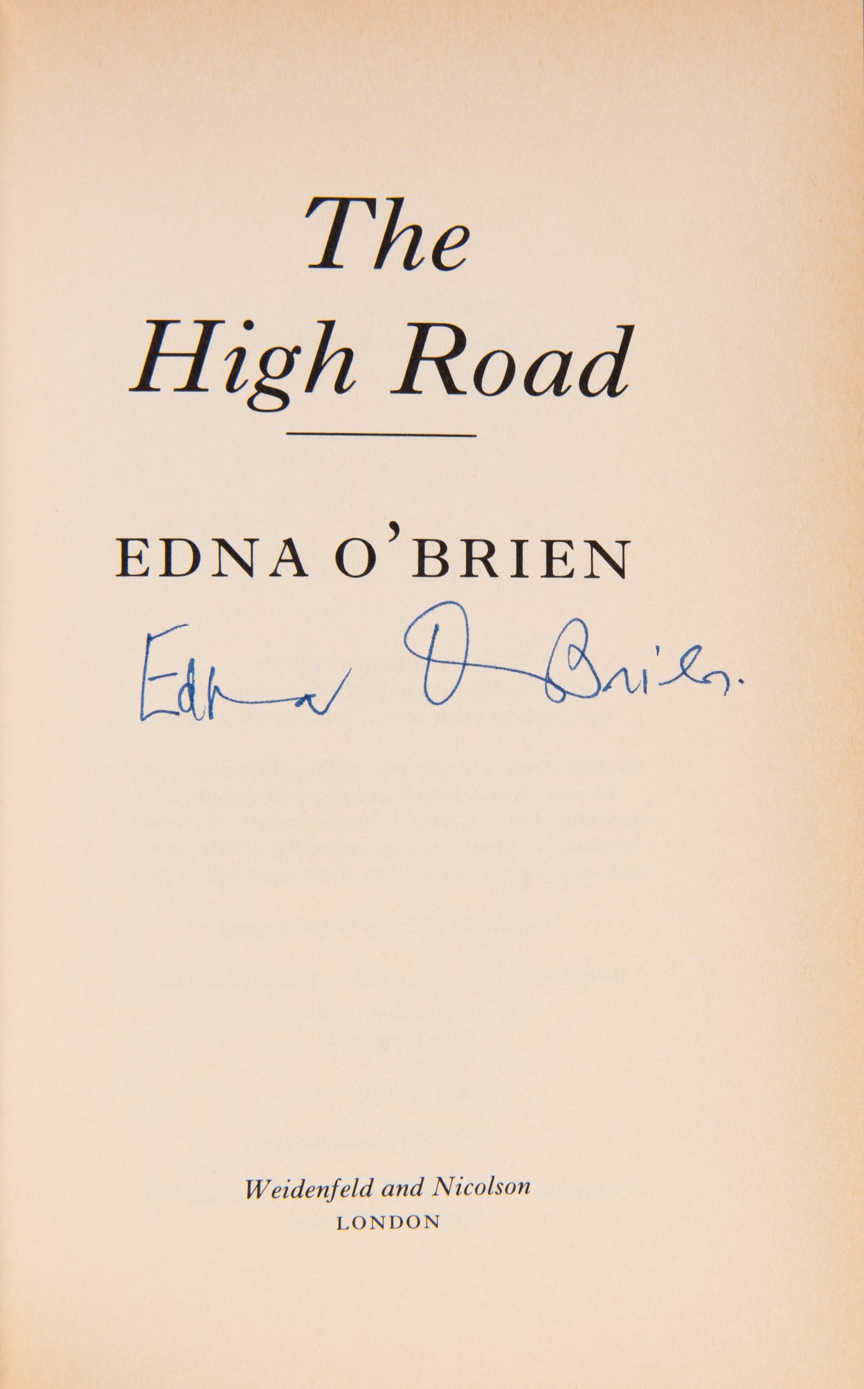 The High Road.