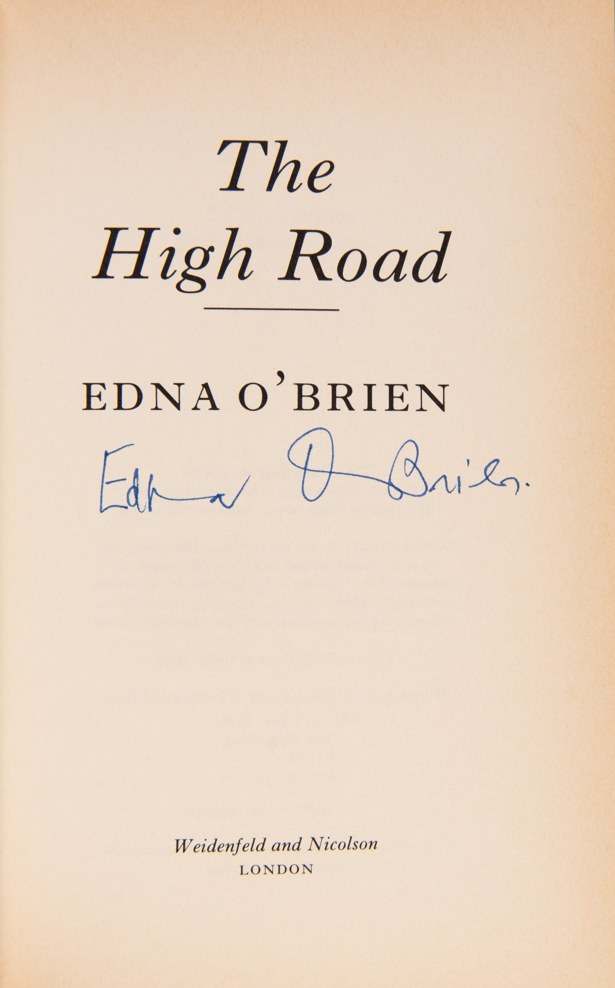 The High Road.