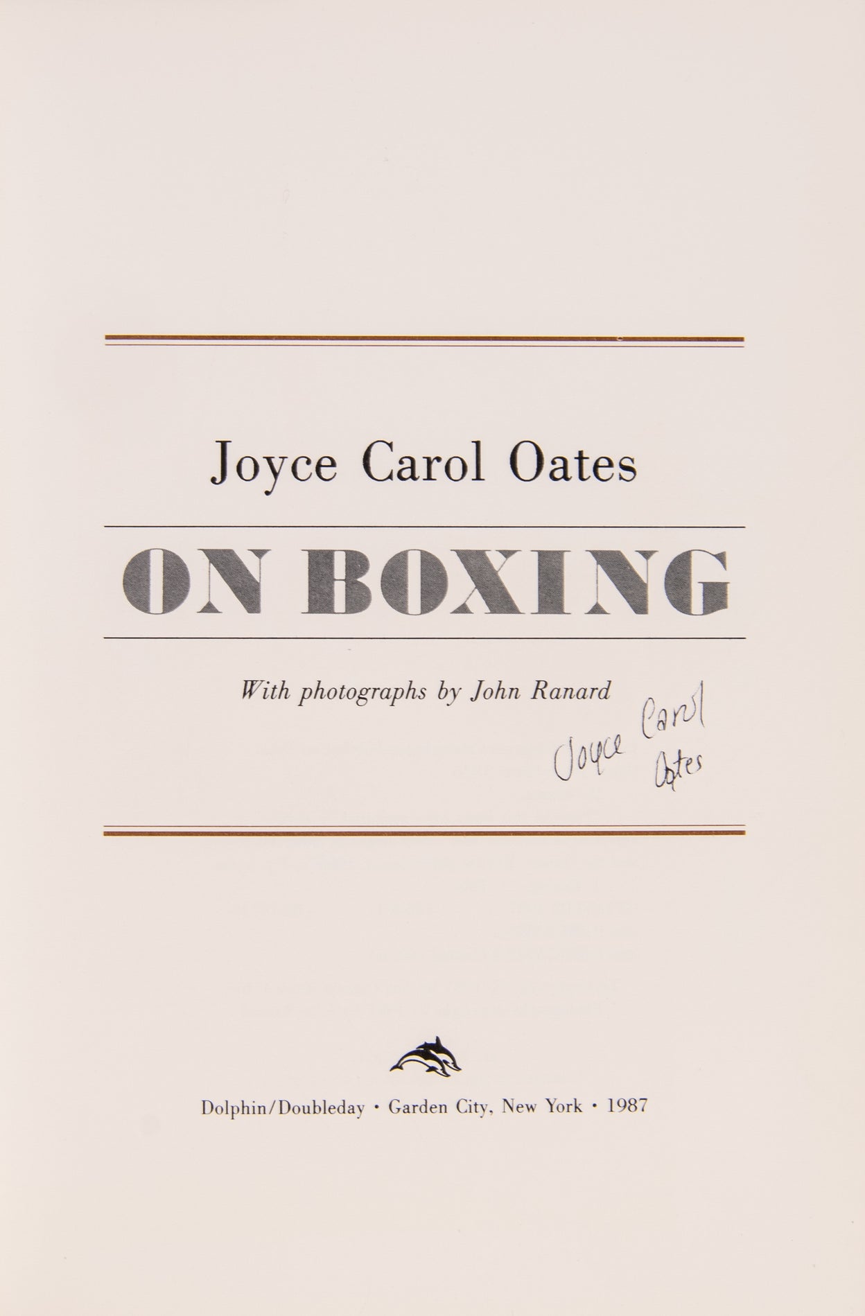 On Boxing.