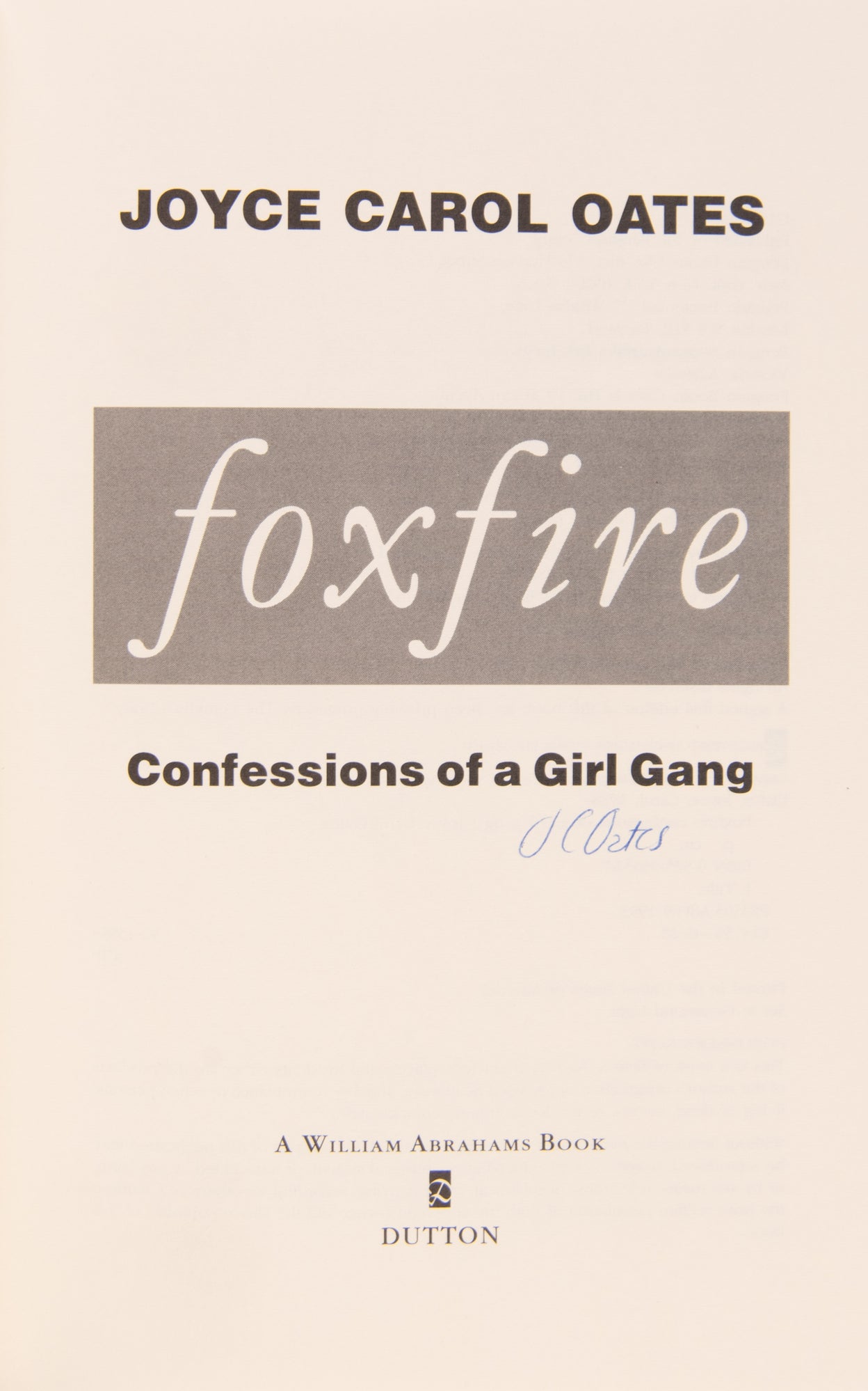 Foxfire.