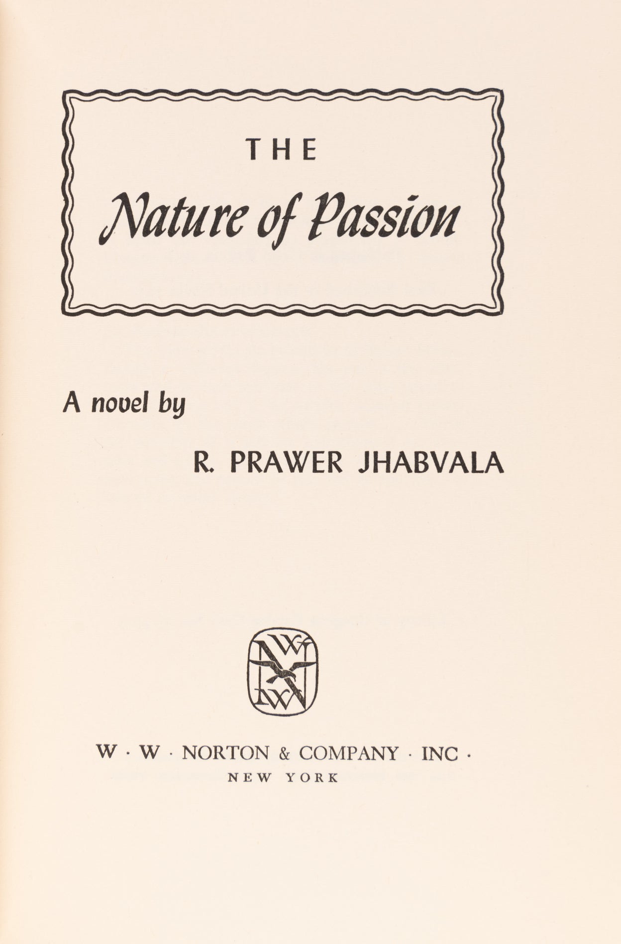 The Nature of Passion.