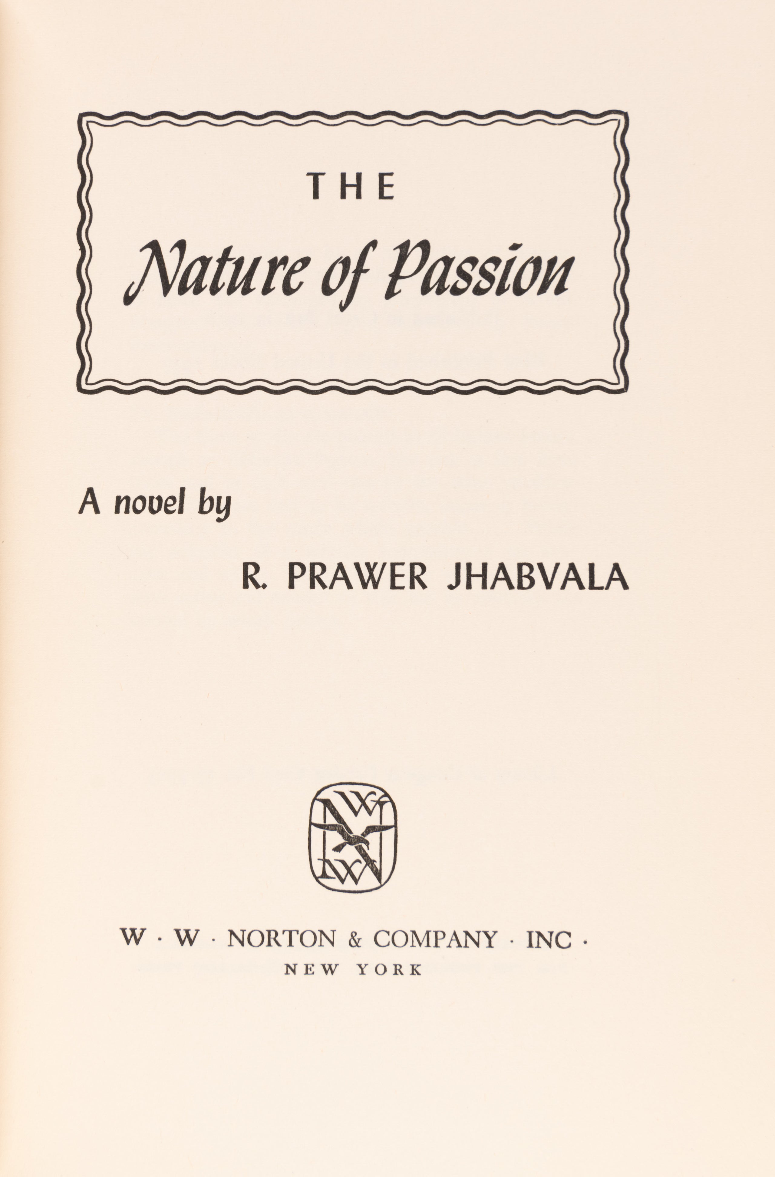 The Nature of Passion.