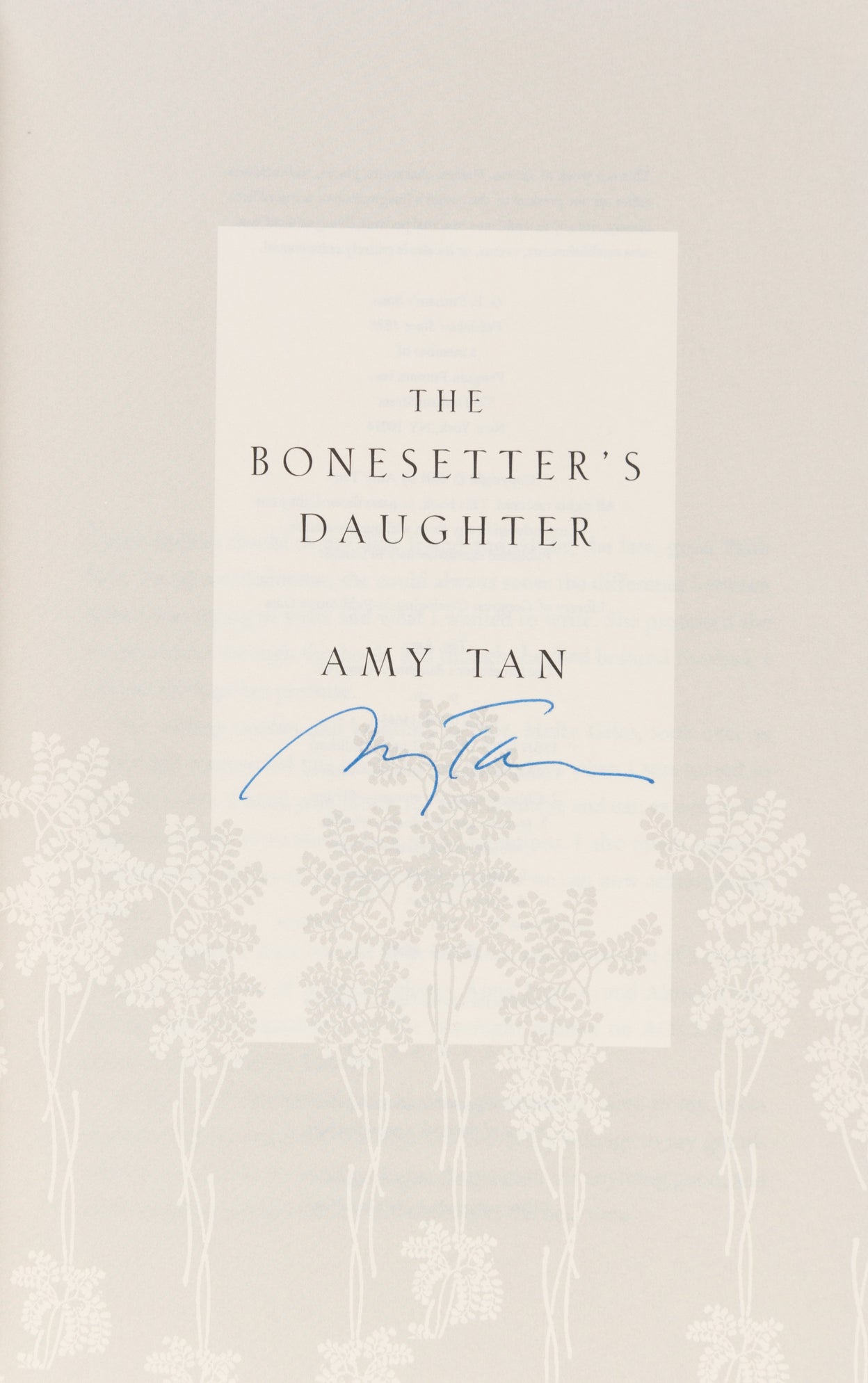 The Bonesetter's Daughter.