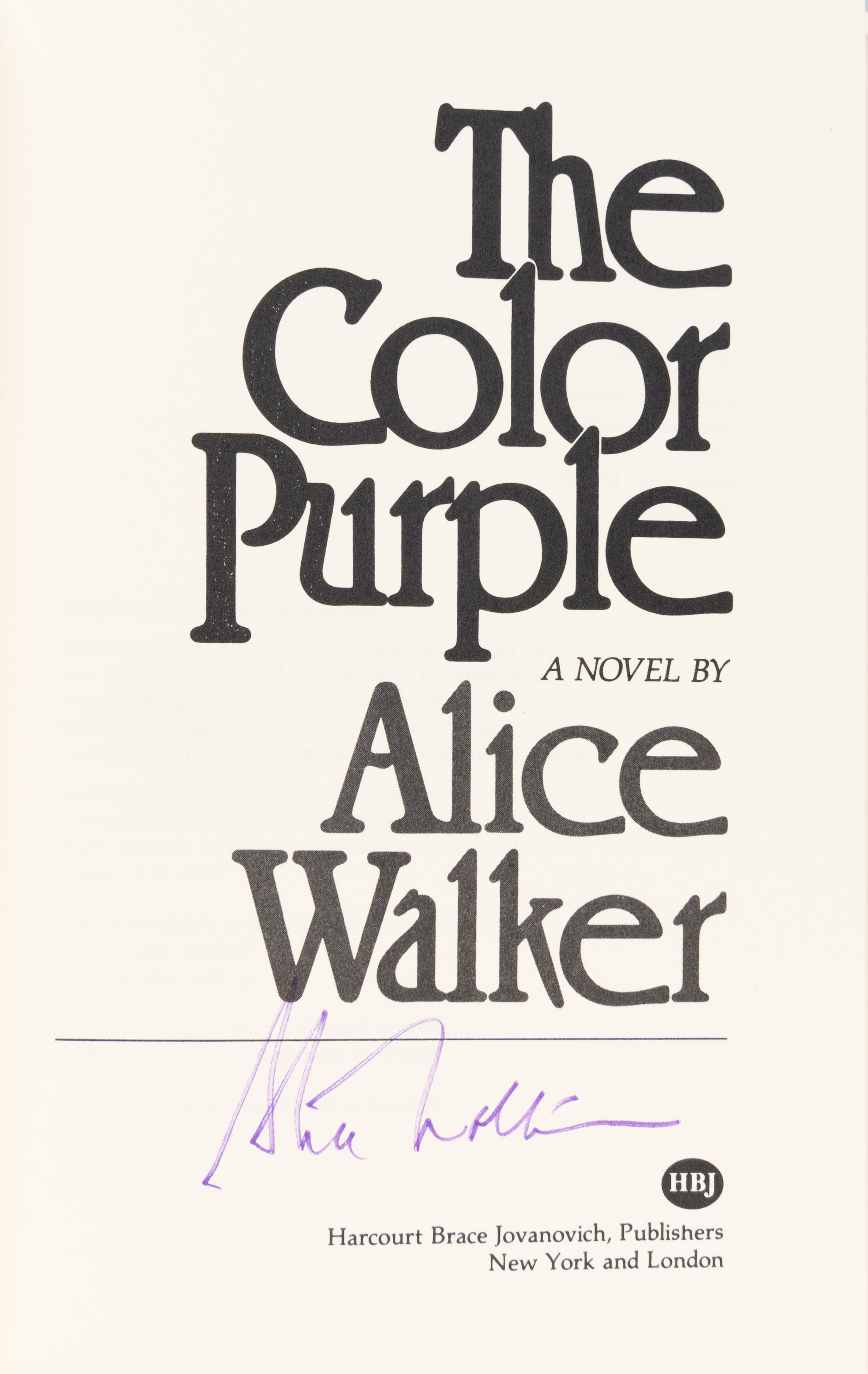 The Color Purple.
