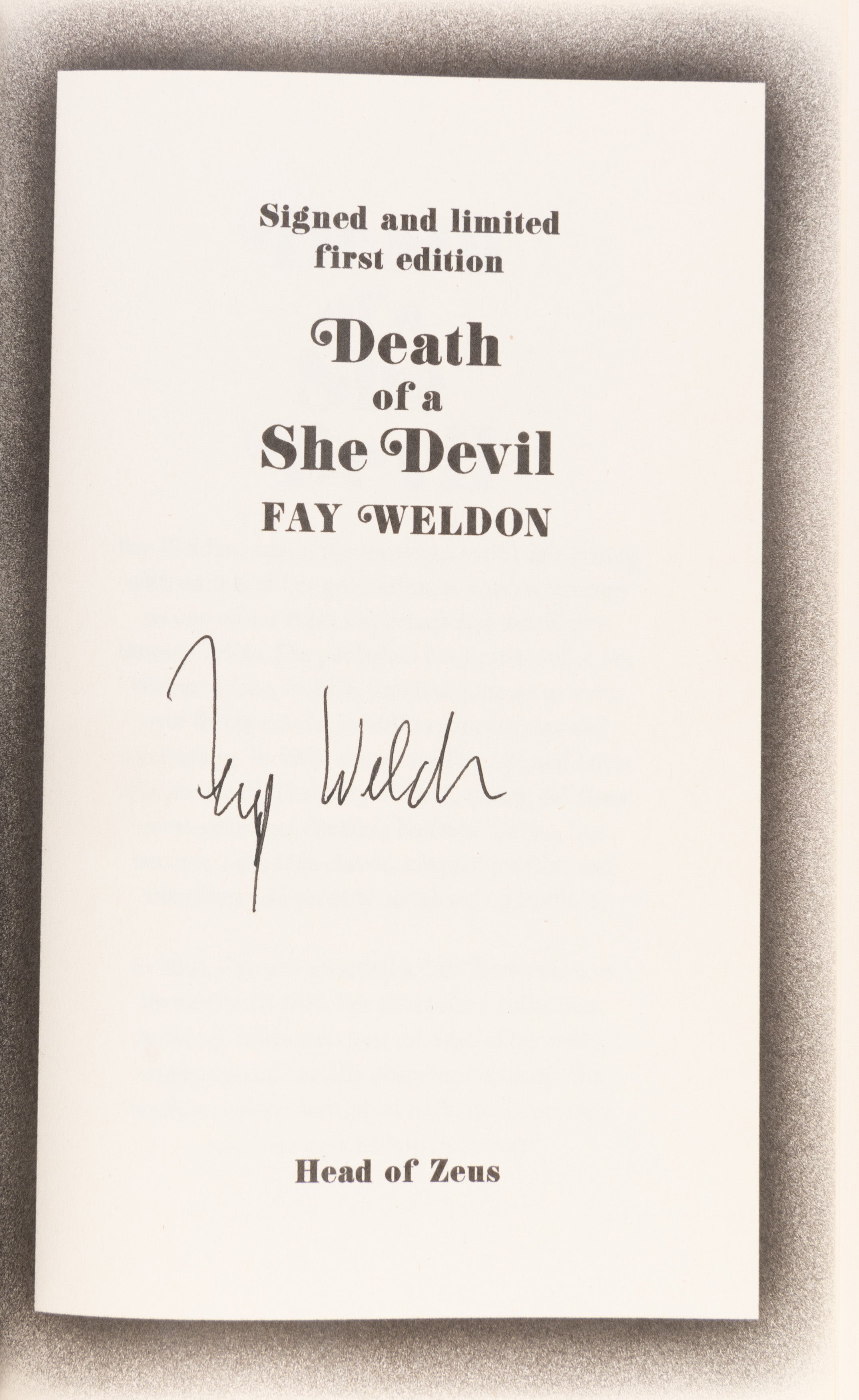 Death of a She Devil.