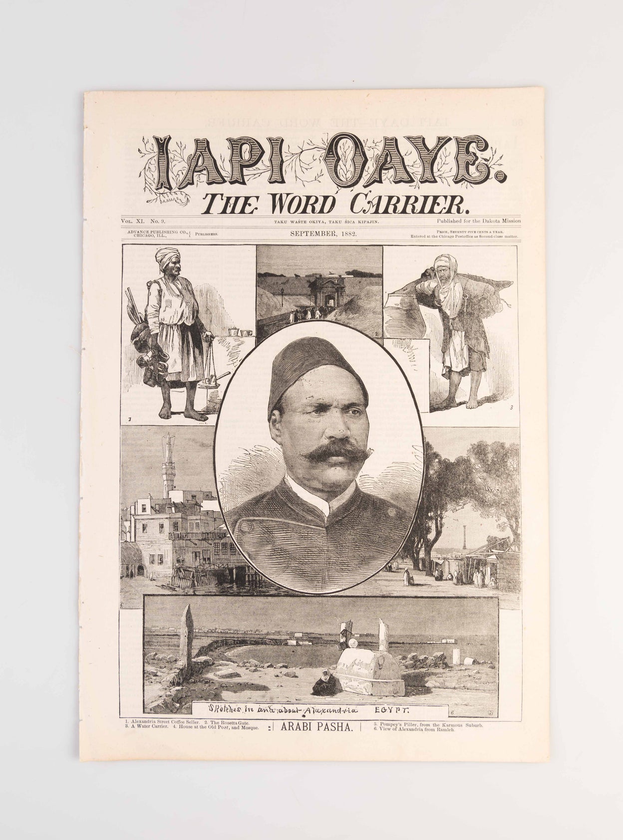 Iapi Oaye. The Word Carrier. [Five issues:] Vol. IX. No. 7.; X. No. 8.; XI. No. 9.; XII. No. 4.; XII. No. 9.