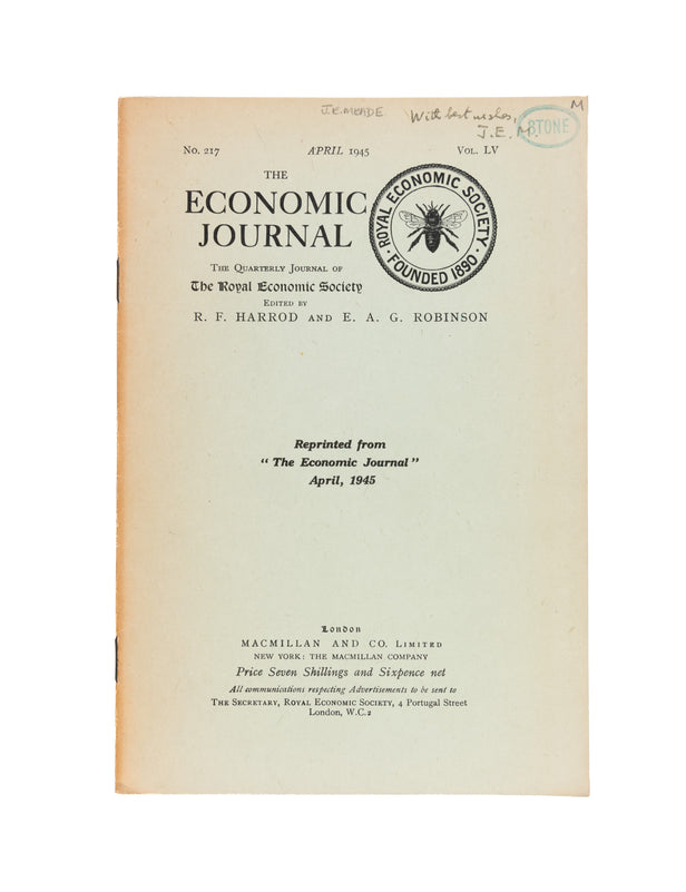 Mr Lerner on 'The Economics of Control'.