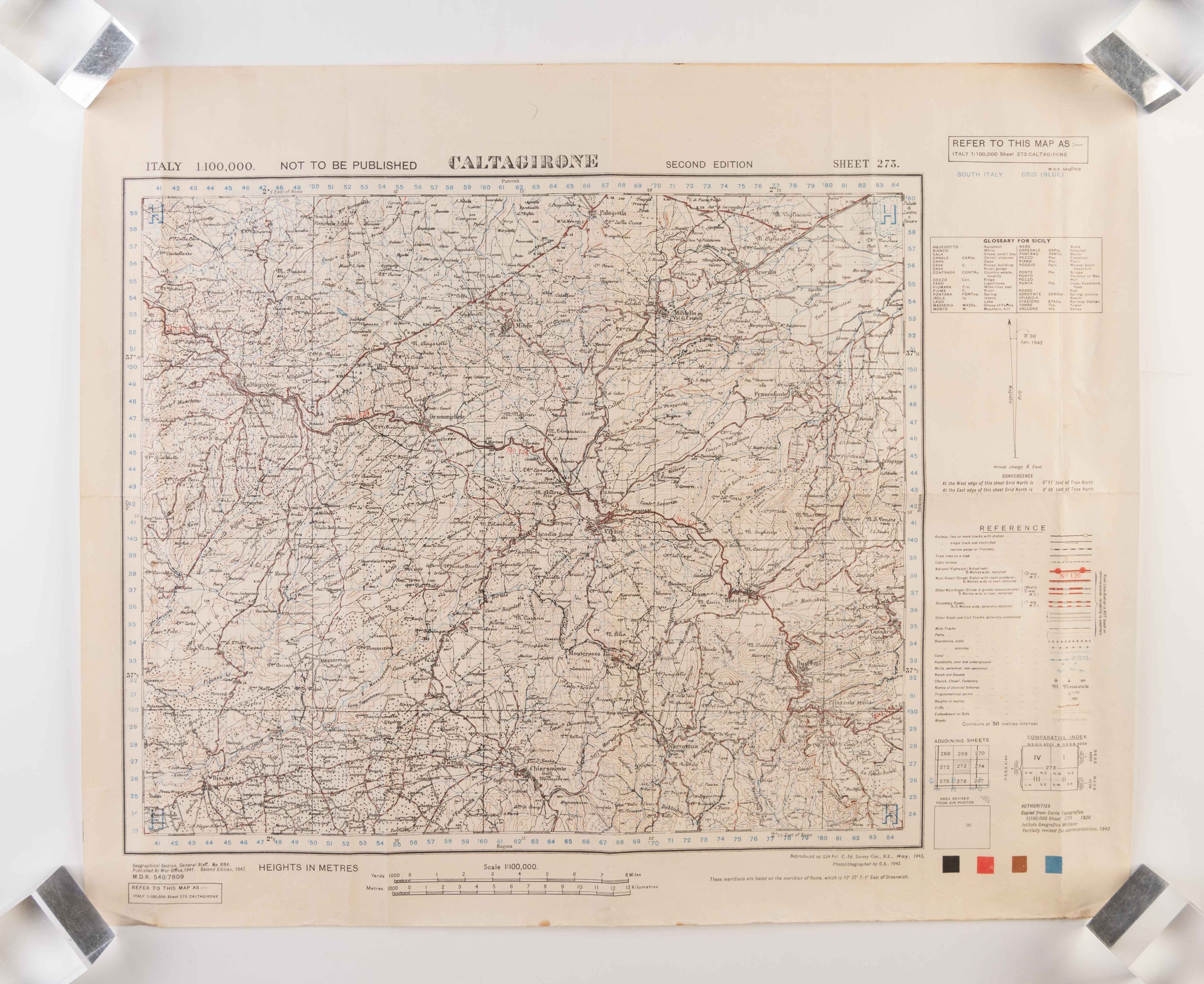 [Secret Maps for the Allied Invasion of Sicily.]