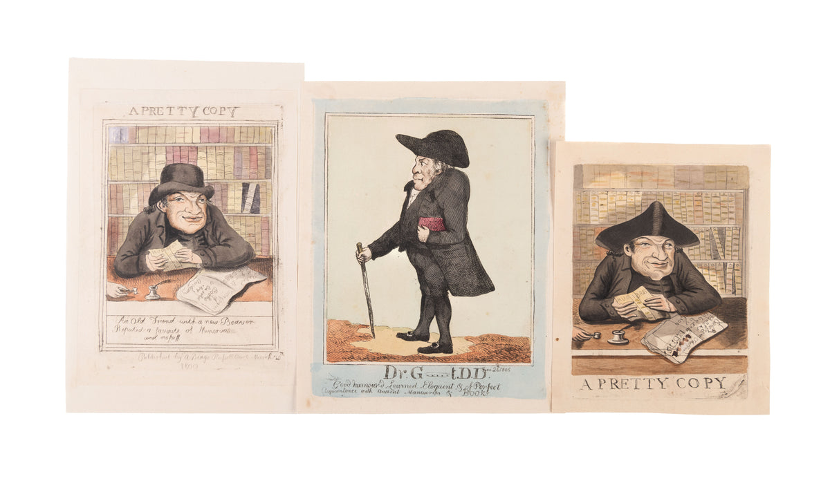 Dr. G---t. D.D and two different impressions of A Pretty Copy.