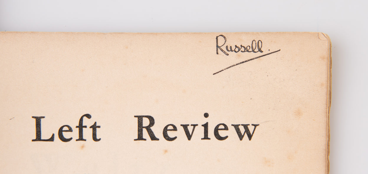 Two issues of the Left Review from the library of Bertrand Russell.