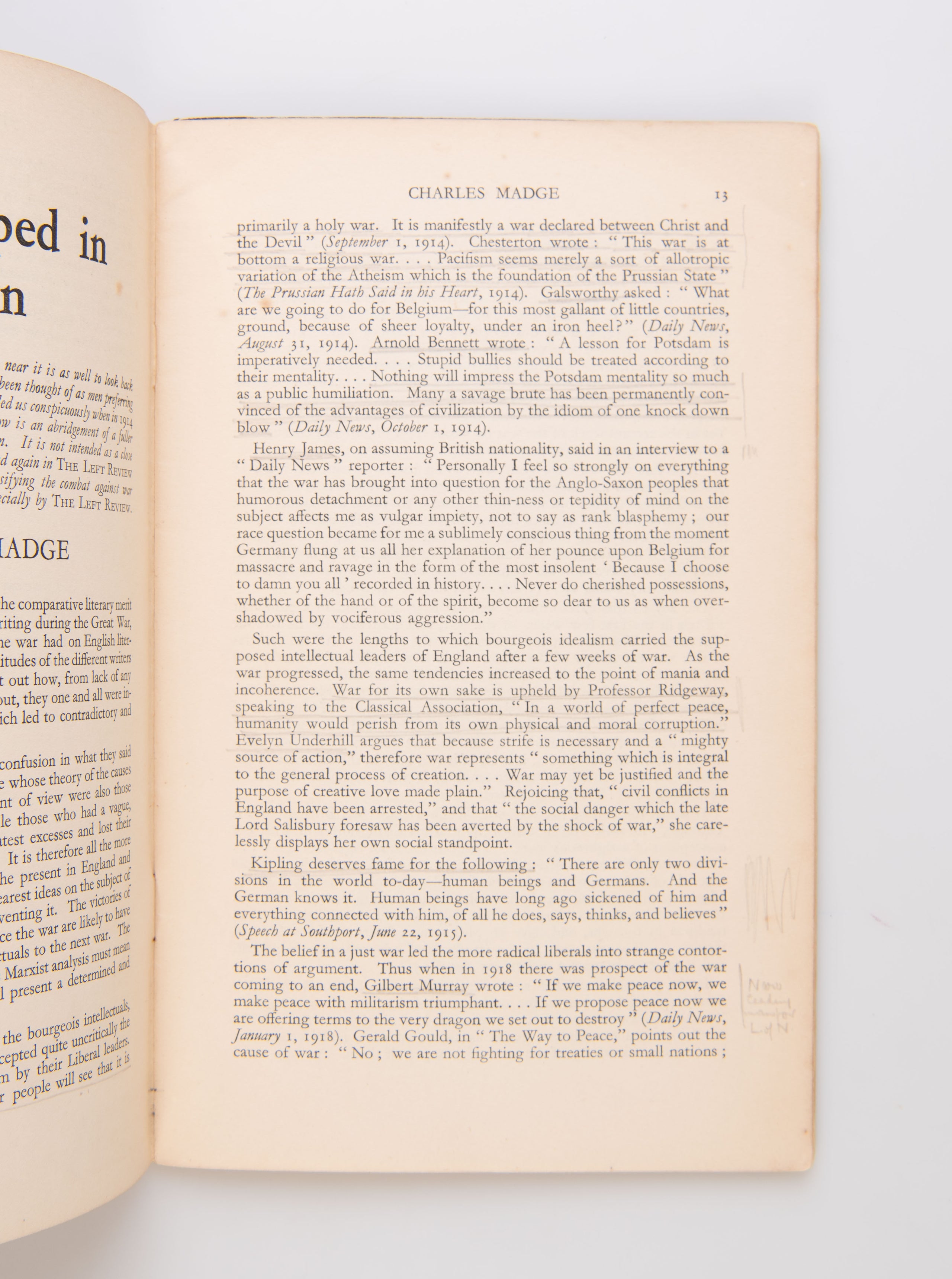 Two issues of the Left Review from the library of Bertrand Russell.