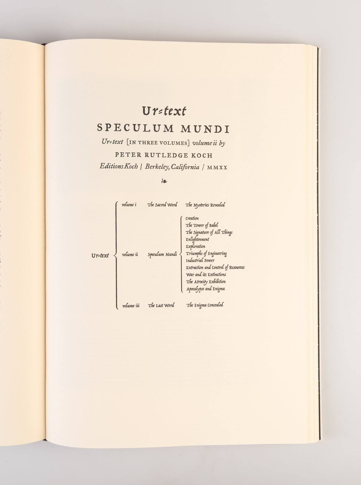 Ur-Text Vol. II: Speculum Mundi