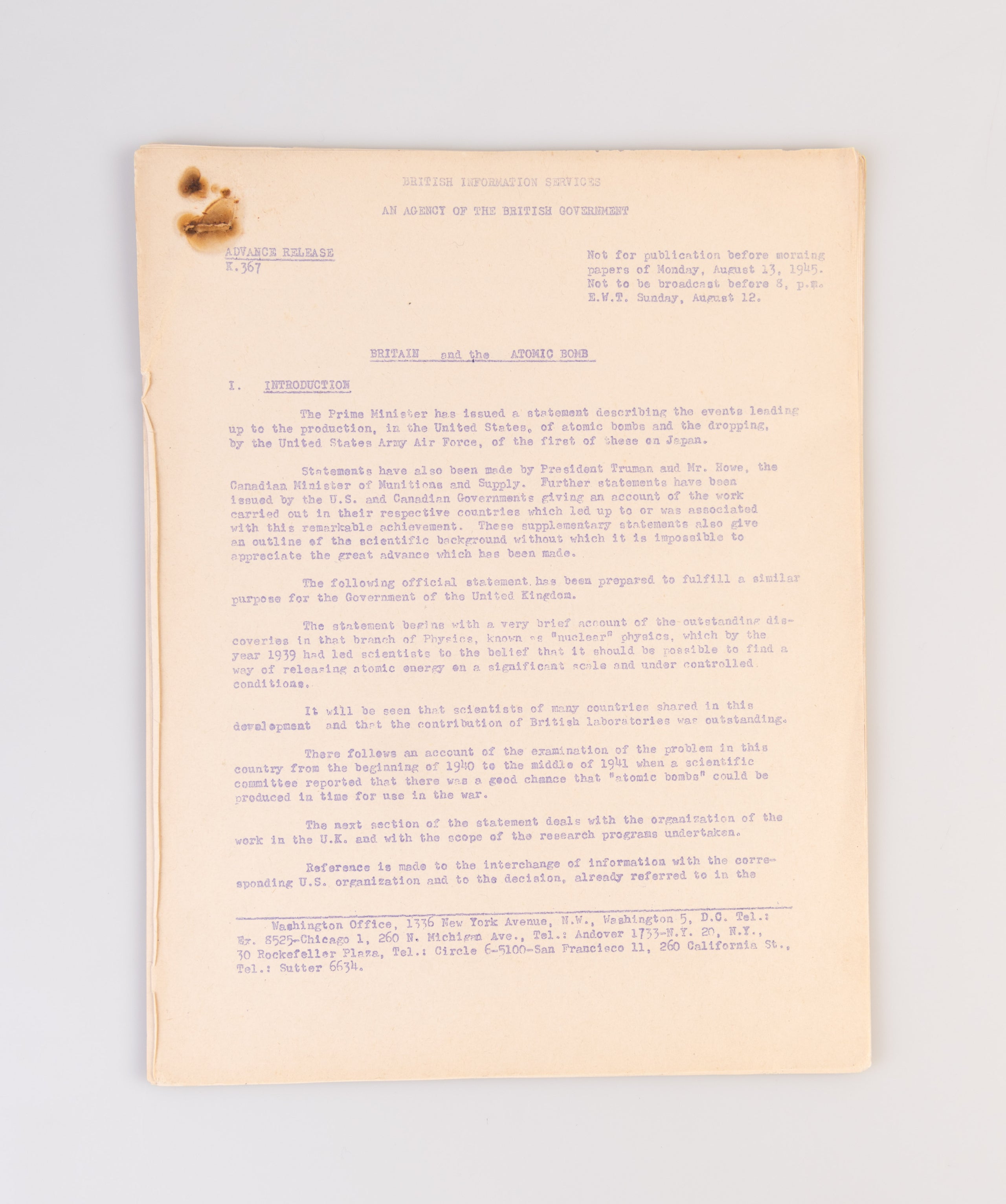 Britain and the Atomic Bomb.
