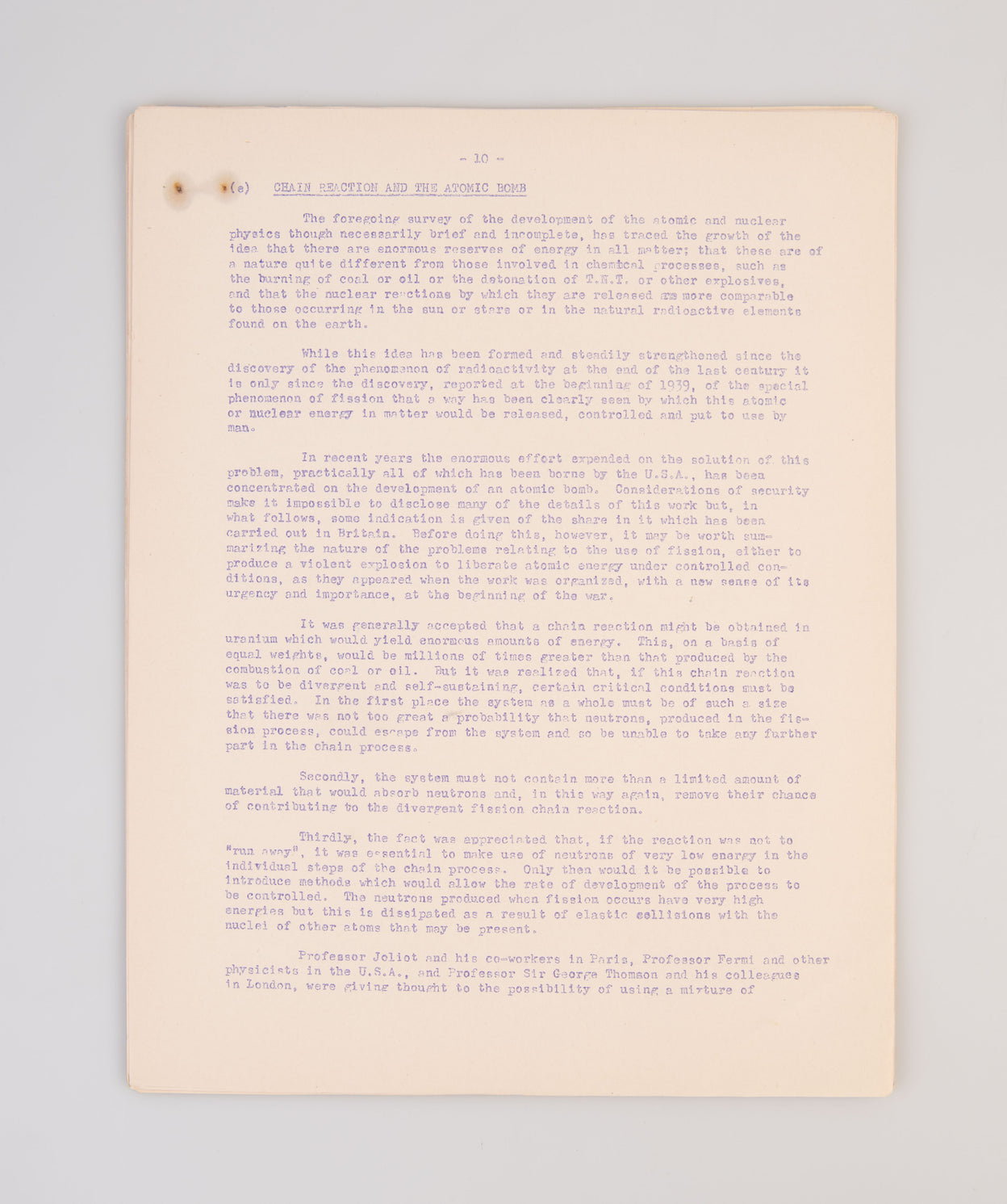 Britain and the Atomic Bomb.
