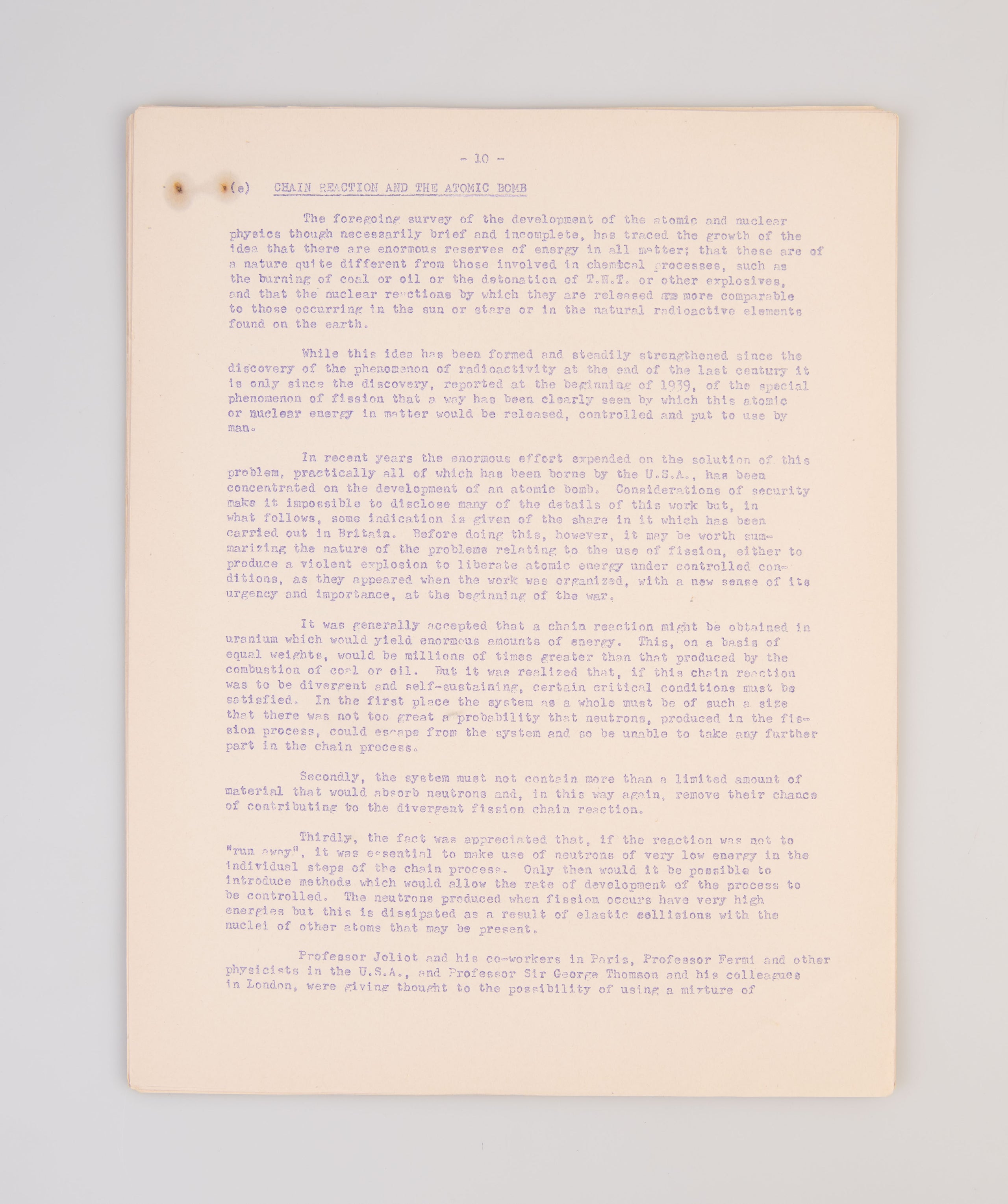 Britain and the Atomic Bomb.
