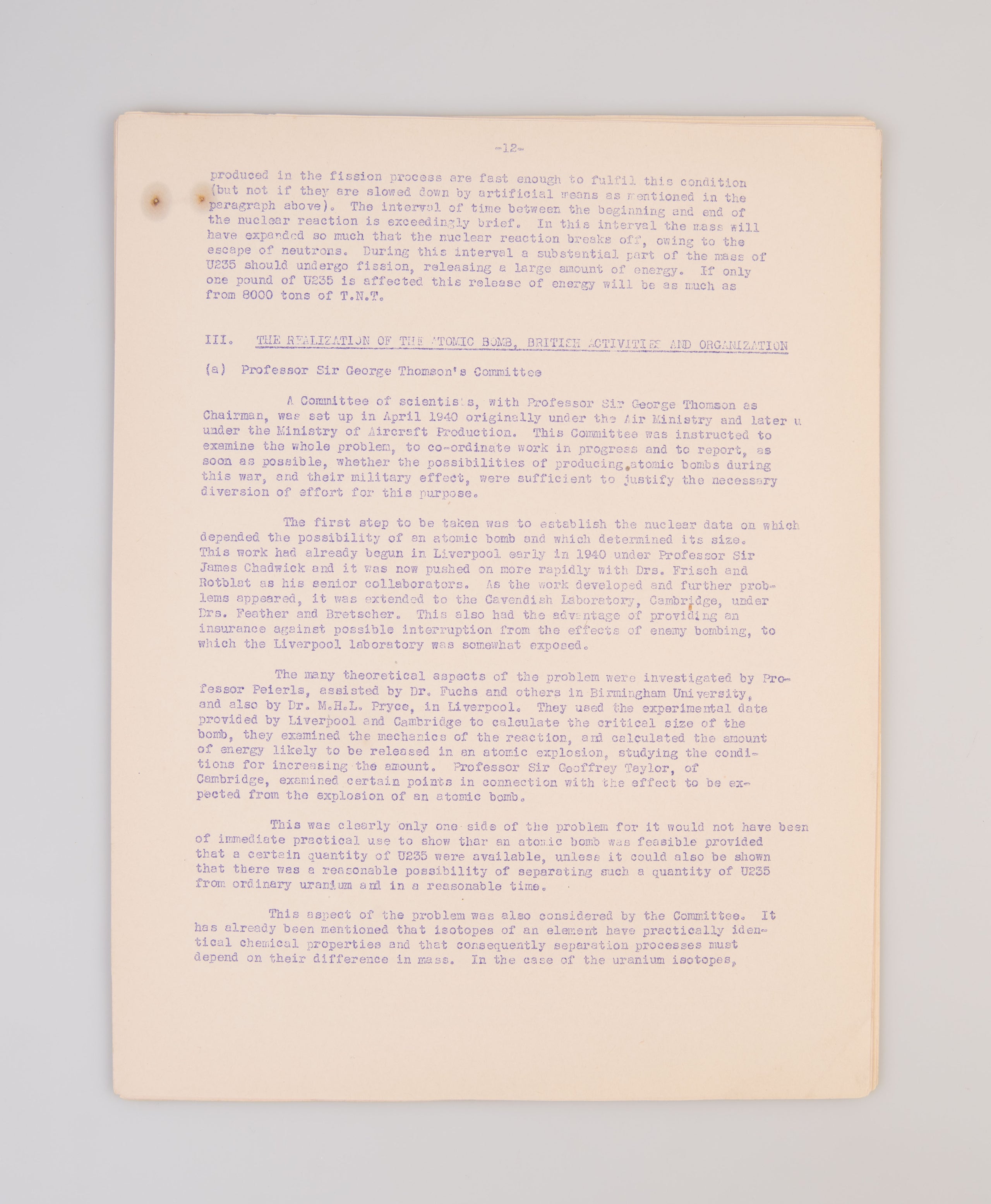 Britain and the Atomic Bomb.