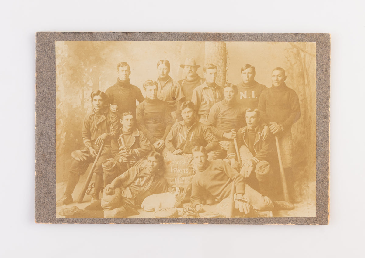 [Photograph of the Nebraska Indians Baseball Team, 1902.]