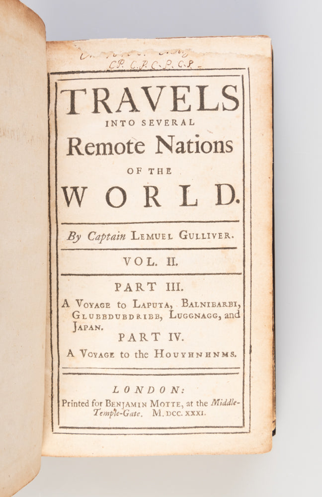 Travels into Several Remote Nations of the World.