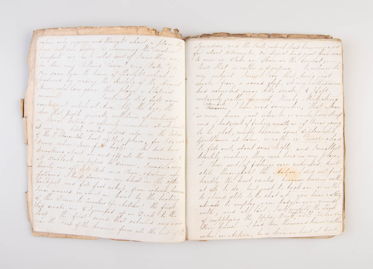 Manuscript diary of a British Naval Officer aboard HMS 'Revenge' During the Egyptian-Ottoman War.