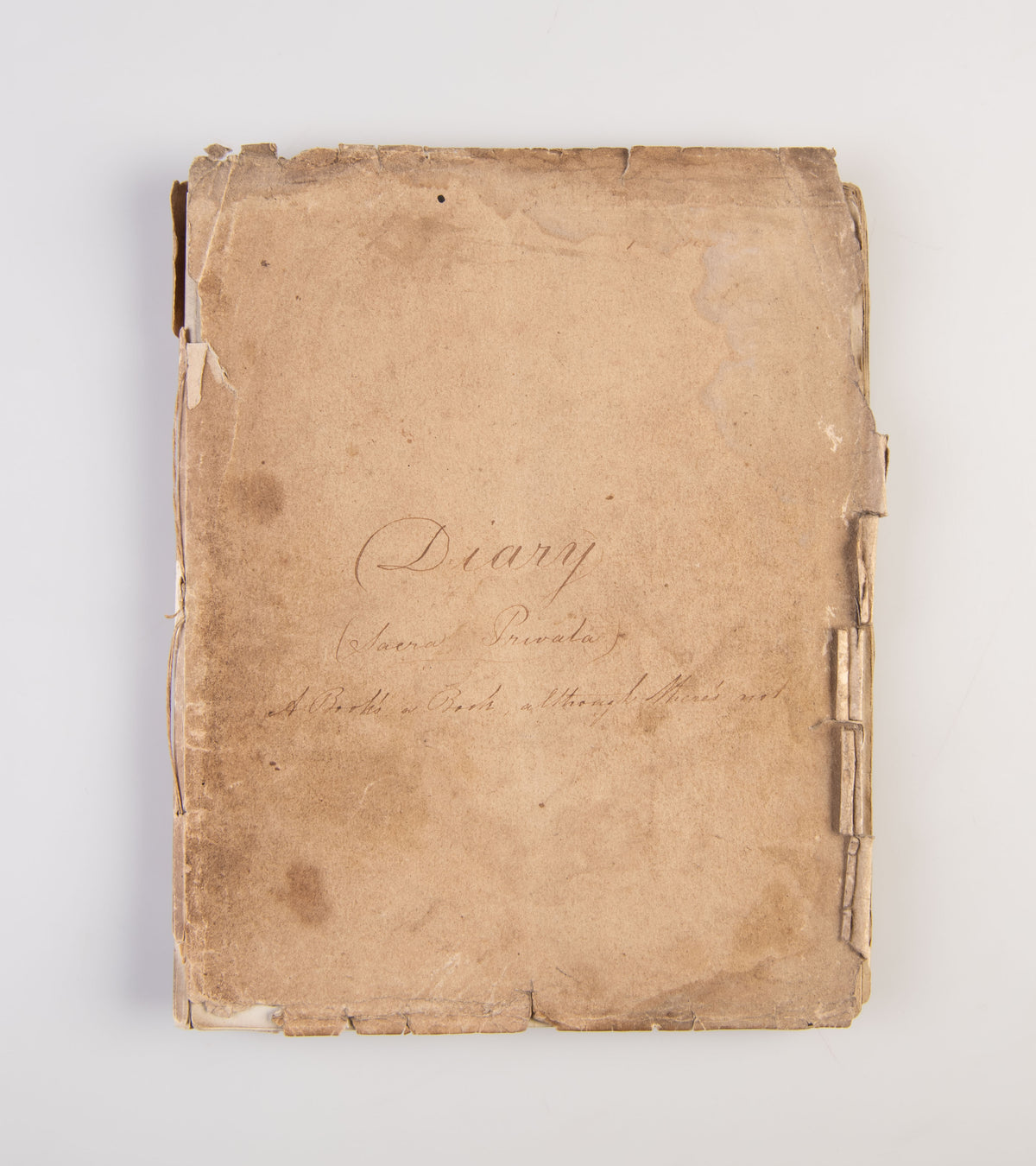 Manuscript diary of a British Naval Officer aboard HMS 'Revenge' During the Egyptian-Ottoman War.